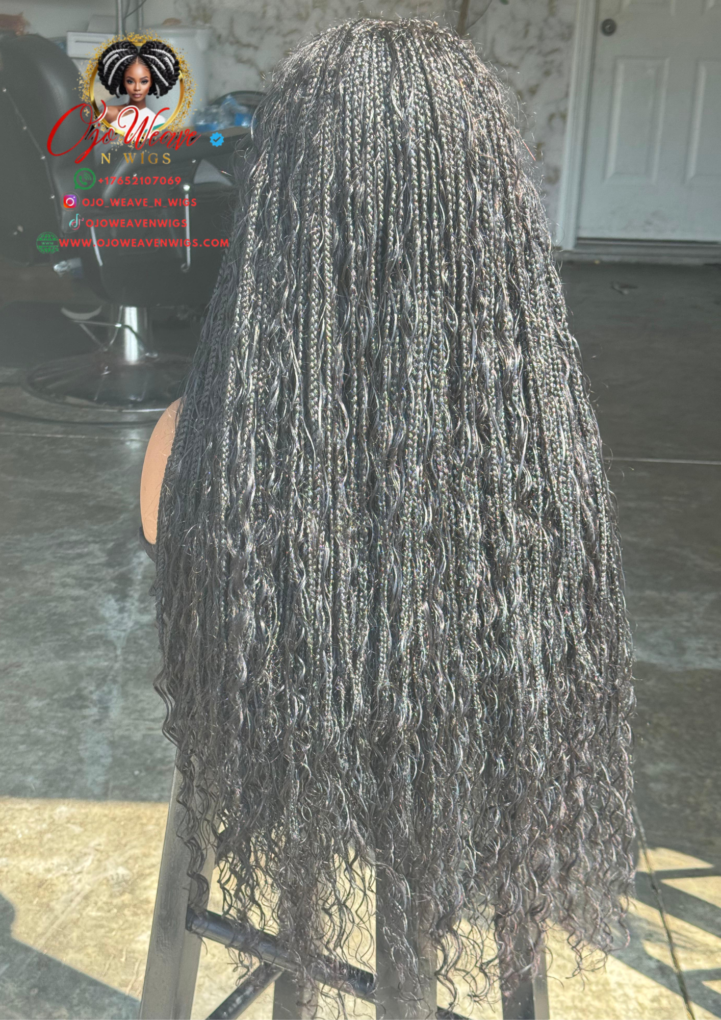 100% Human Hair Boho Wig 24-Inch Ready to Ship 5x5 Closure Wig Bohemian Style Curls Glueless Wig