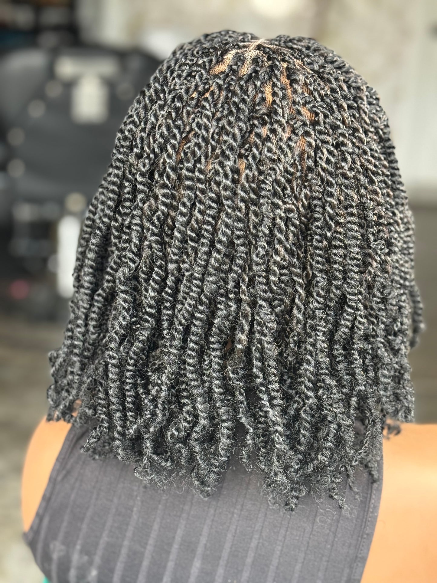 Full Lace Kinky Twist Wig | 10-Inch Ready to Ship