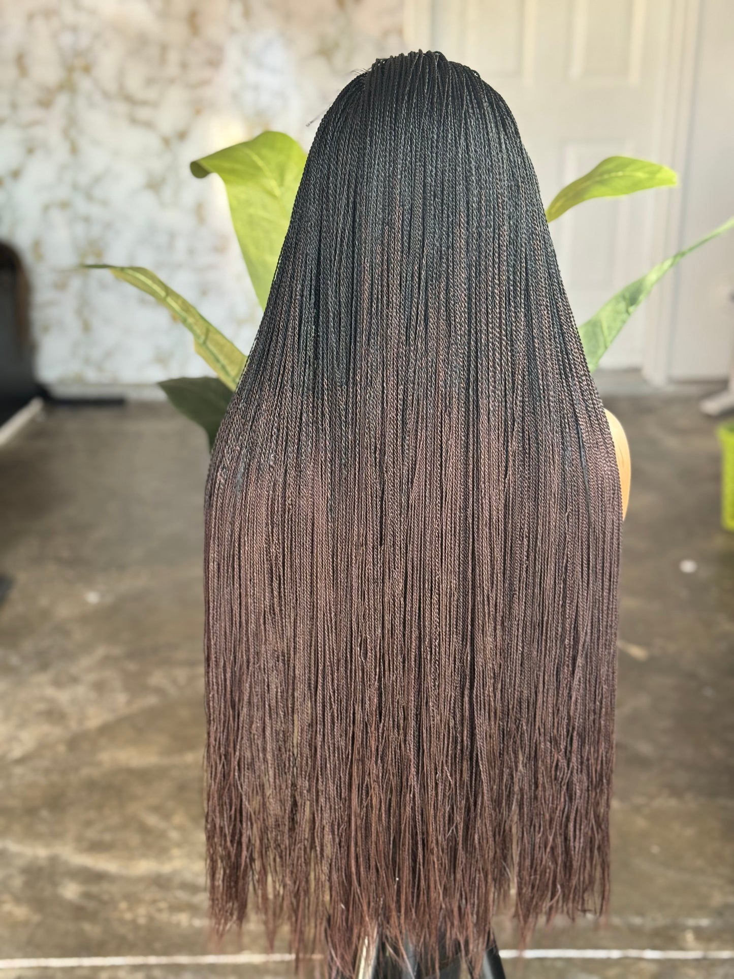 2-Tone Full Lace Micro Twist Wig – 28/30 Inches | preoder