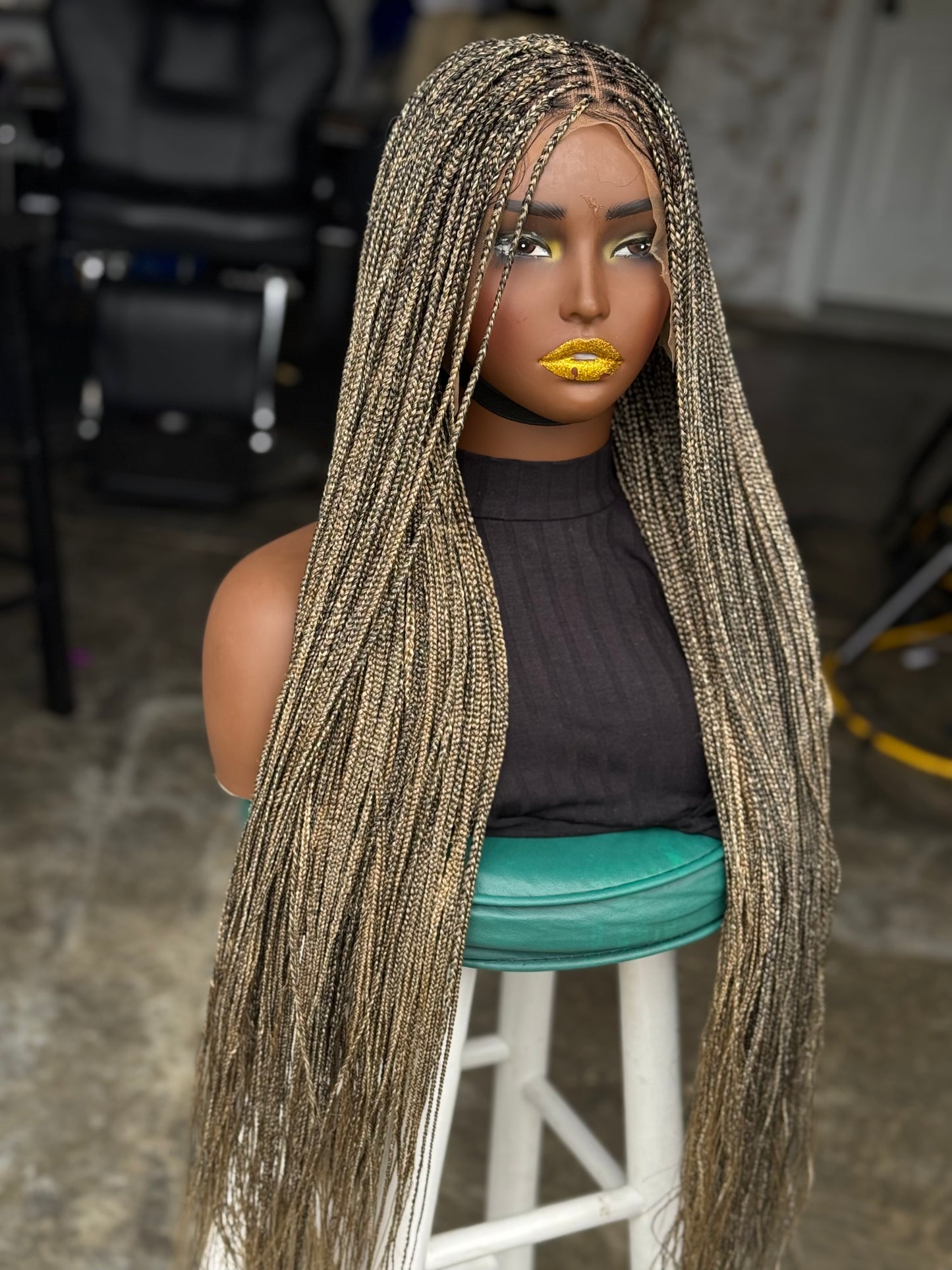 Frontal Ear To Ear Knotless Braids 28/30 Inch Made To Order Wig