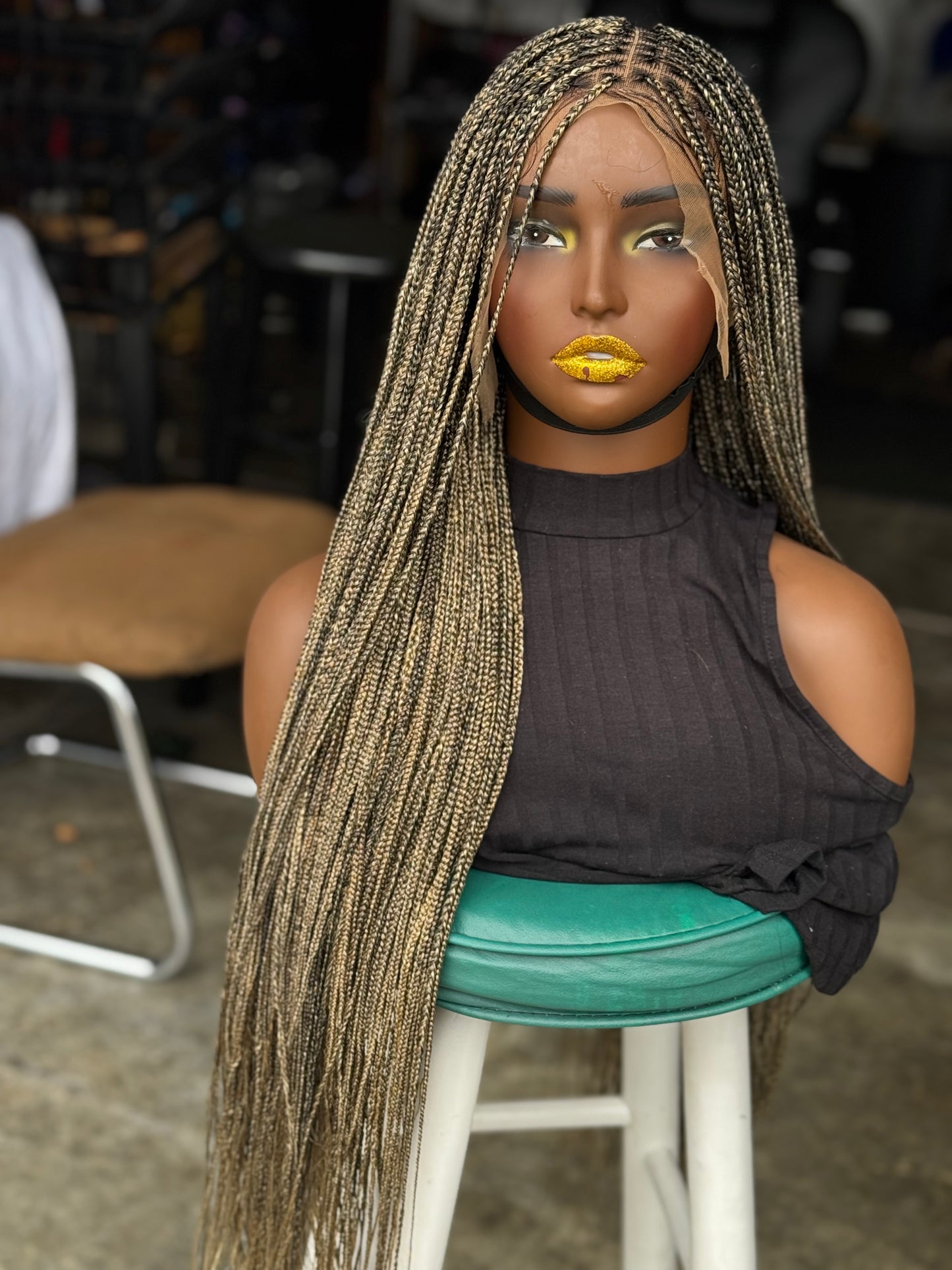Frontal Ear To Ear Knotless Braids 28/30 Inch Made To Order Wig