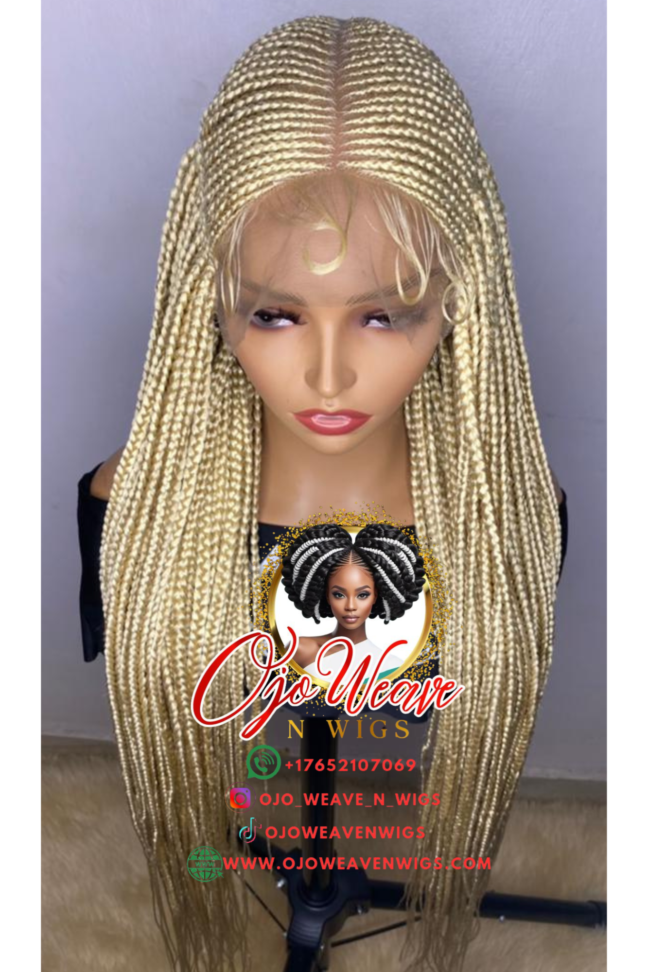 Lara Closure Cornrow 7x7 Made to Order