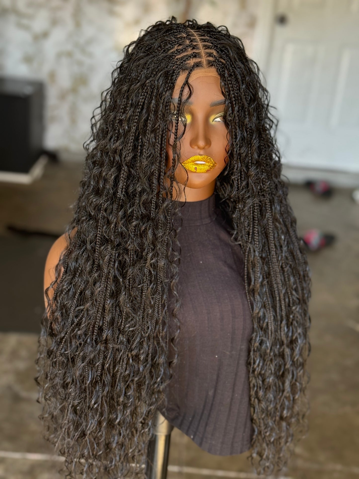 Frontal Boho Wig | 24-Inch Ready-to-Ship Boho Style | Color 1B