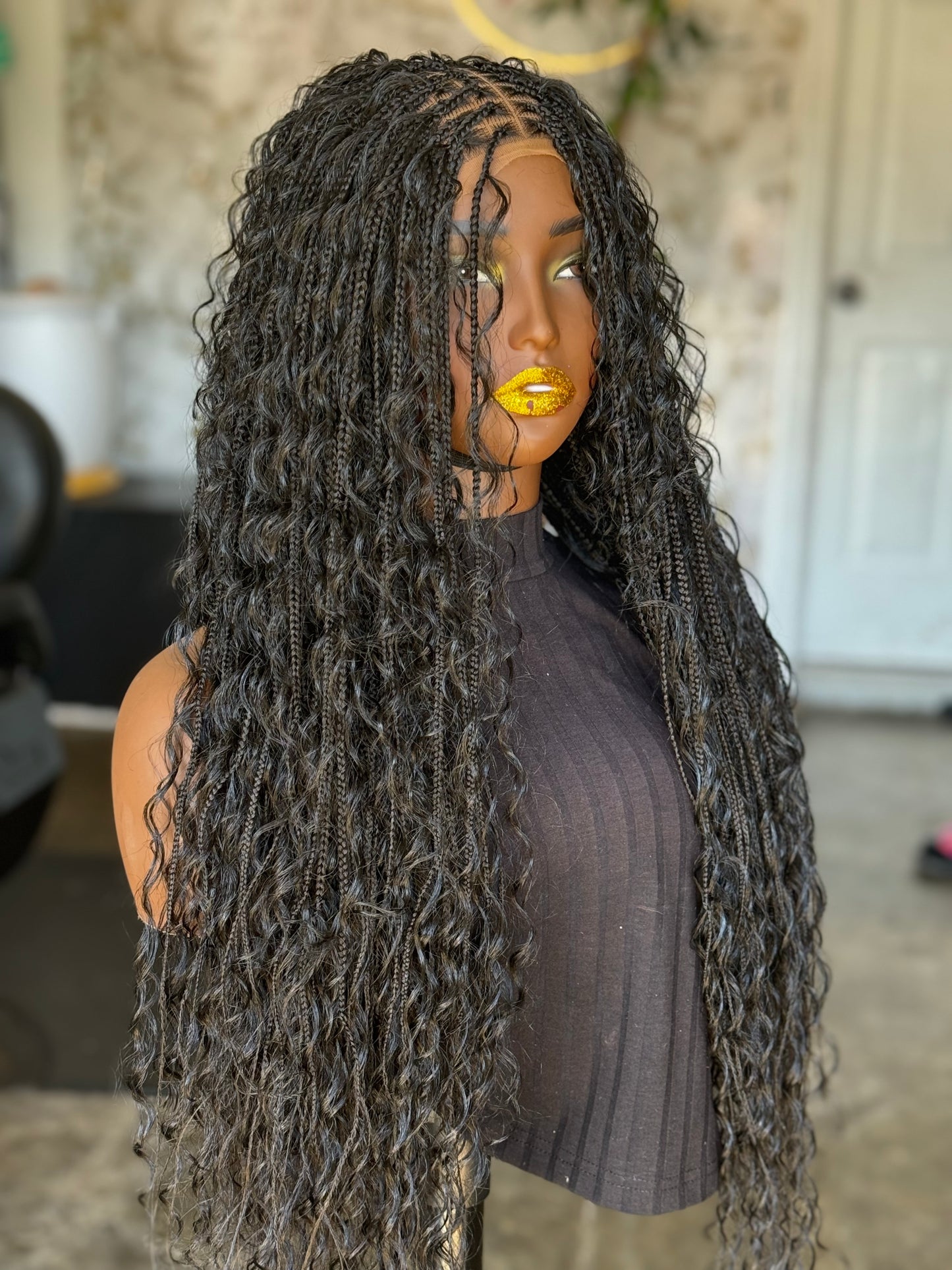 Frontal Boho Wig | 24-Inch Ready-to-Ship Boho Style | Color 1B