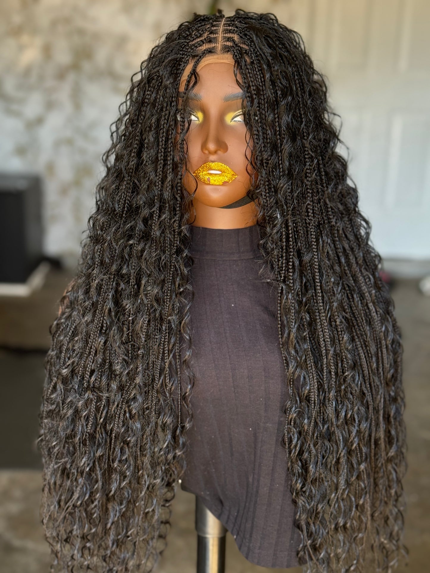 Frontal Boho Wig | 24-Inch Ready-to-Ship Boho Style | Color 1B