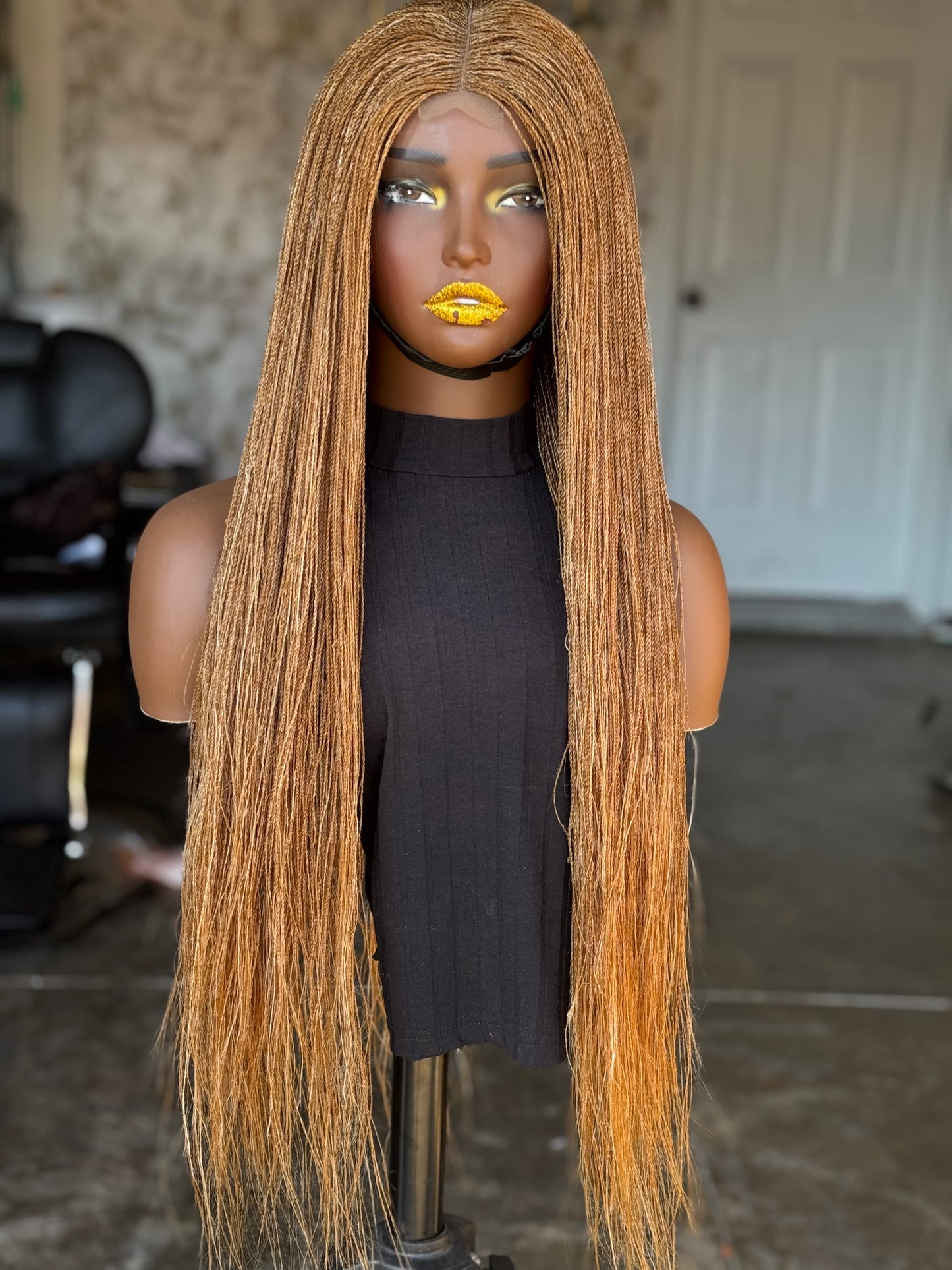 The Esther Wig | Ready to Ship 26/28" Glueless Closure Wig | Color 27/613 Mix