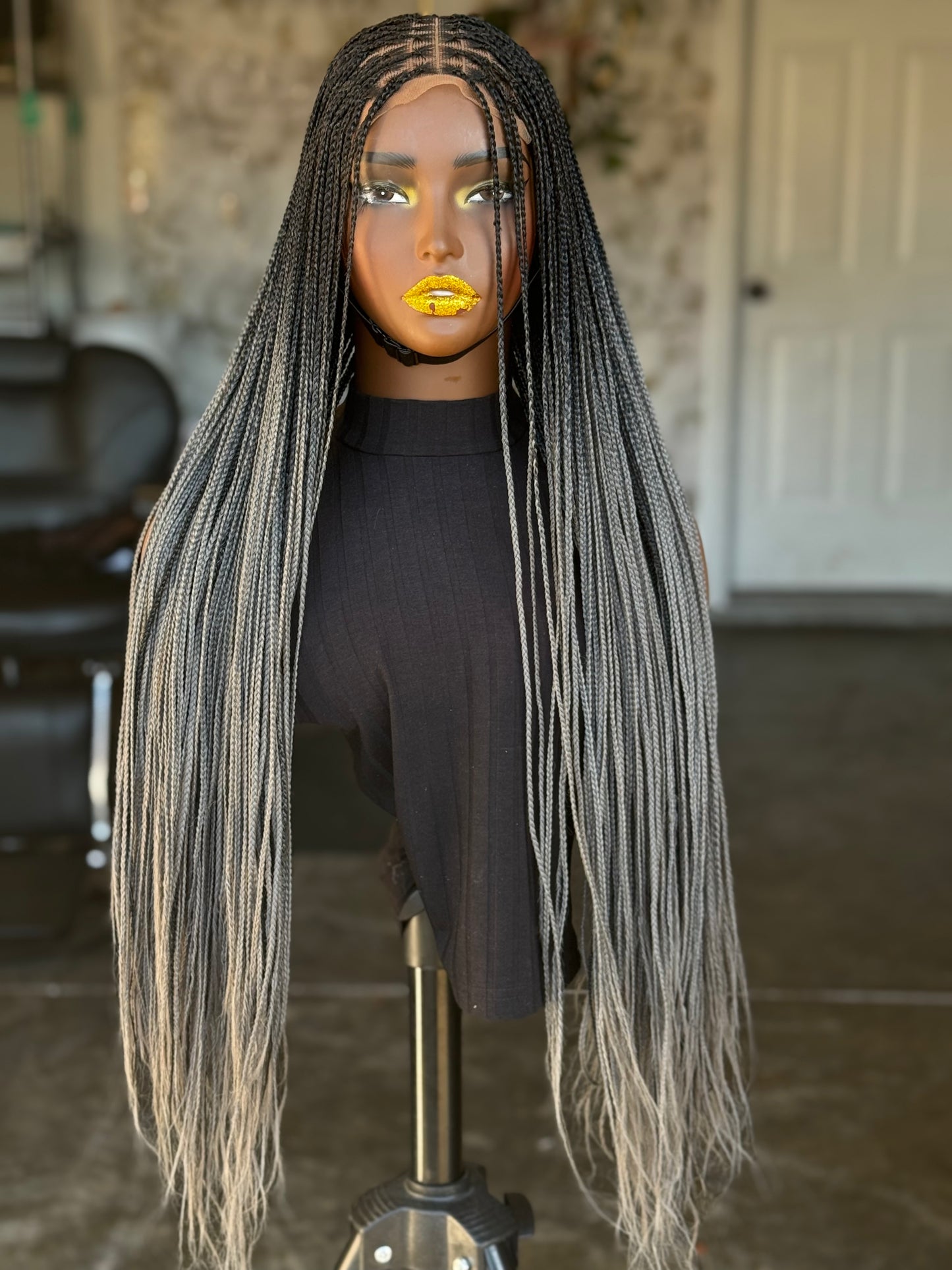 Bone Straight Glueless Wig | Natural Lace Closure | 26-28 Inch Ready to Ship