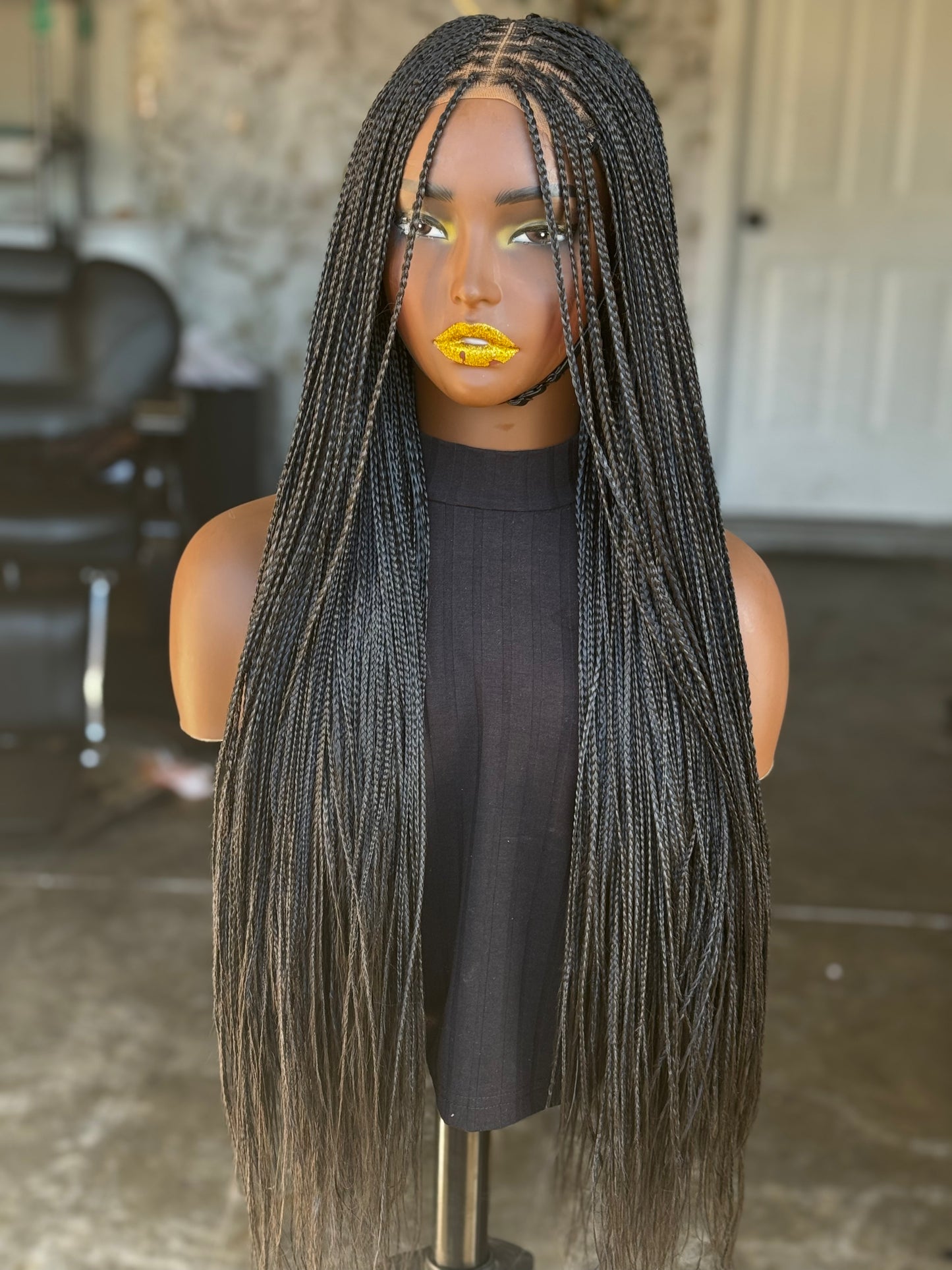 Bone Straight Glueless Wig | Ready-to-Ship Closure Unit