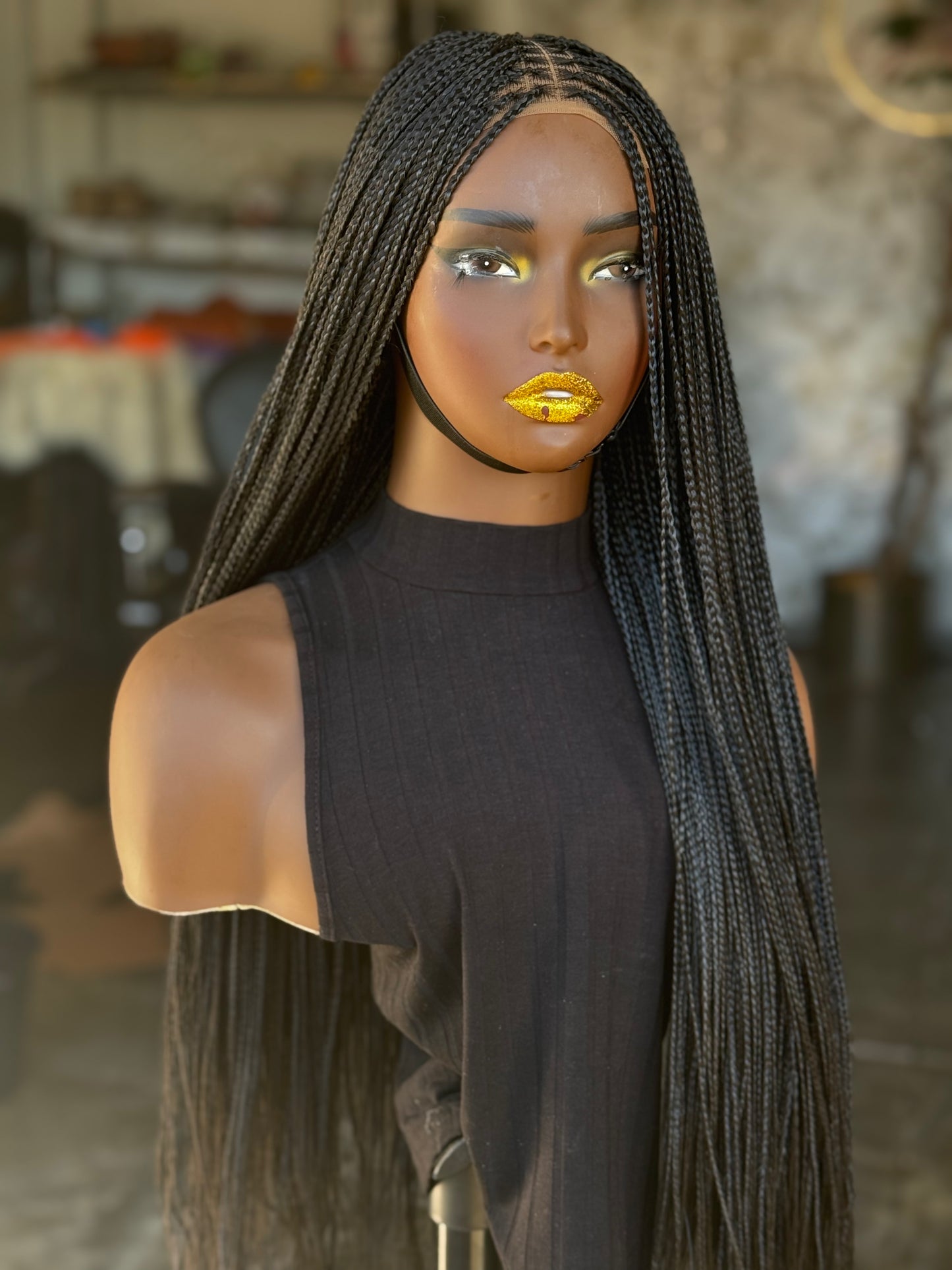 Bone Straight Glueless Wig | Ready-to-Ship Closure Unit