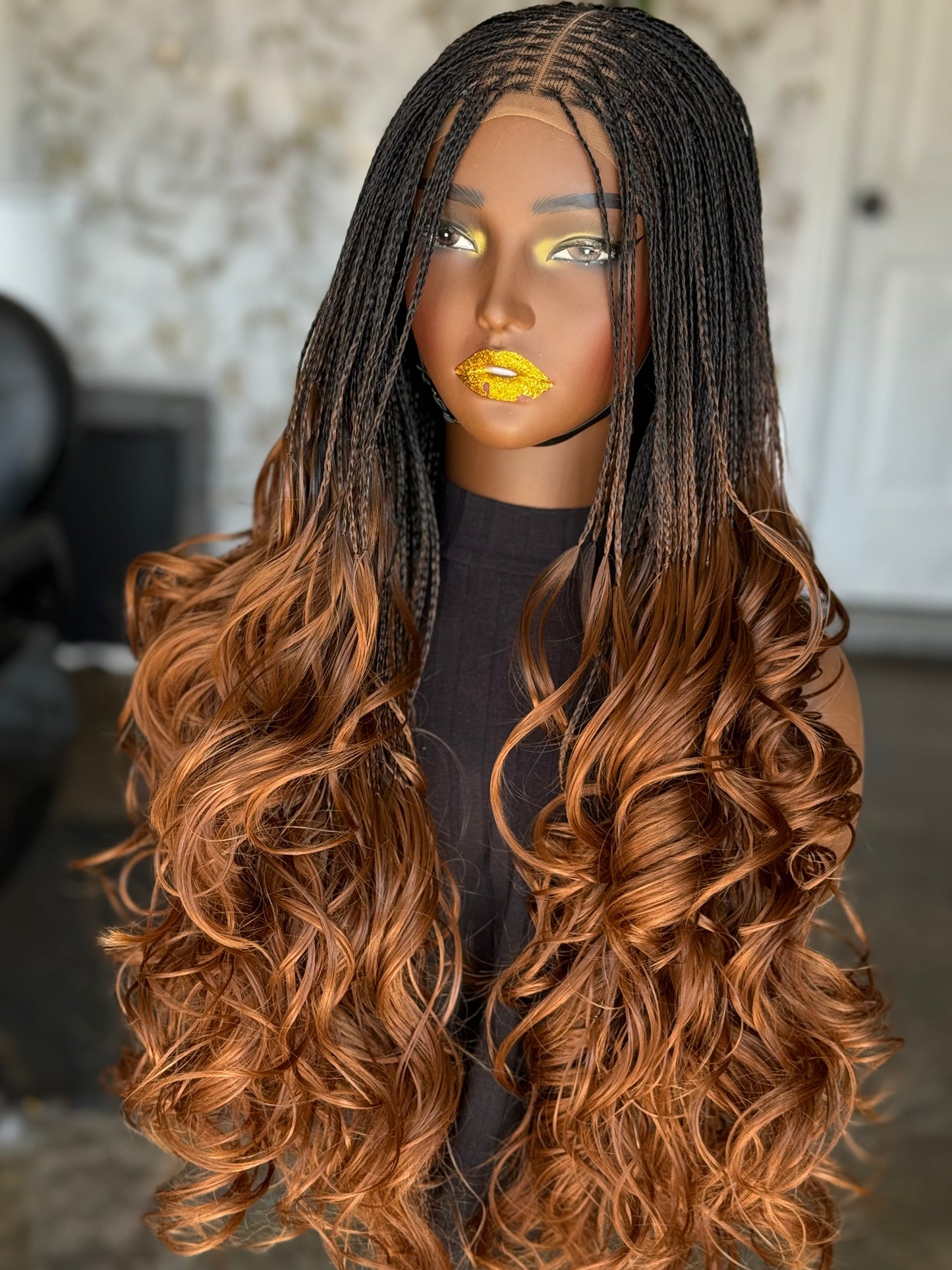 Layers Spiral Curl Wig | 28/30 Inch Ready to Ship | Mixed Color Closure