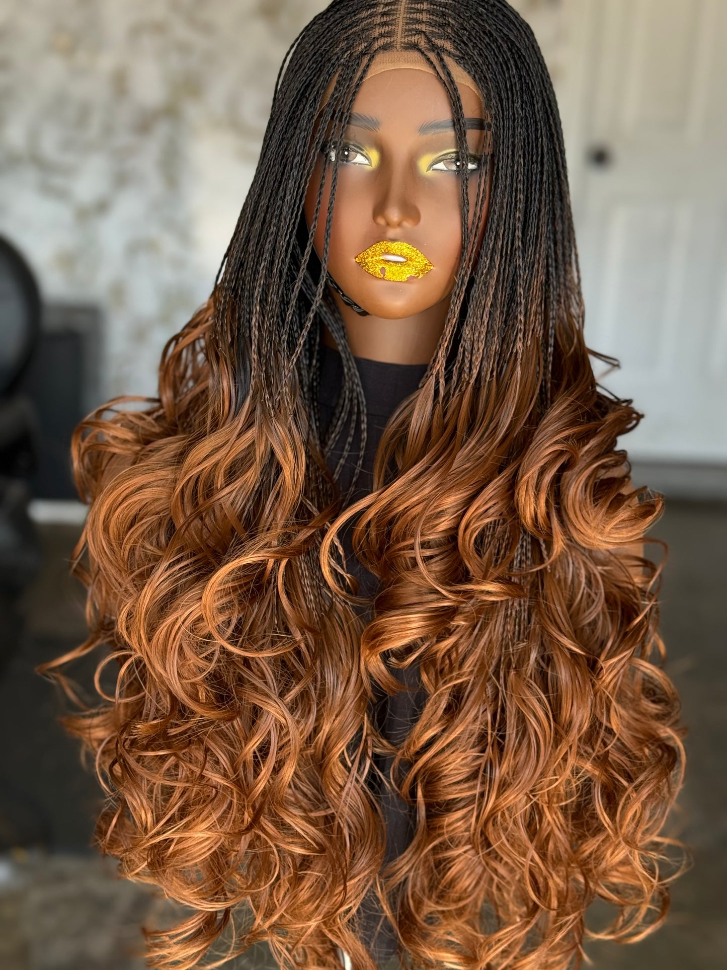 Layers Spiral Curl Wig | 28/30 Inch Ready to Ship | Mixed Color Closure