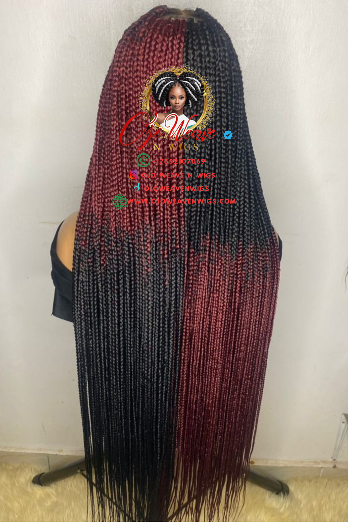 Ke Unit with 13x6 Frontal Knotless Braid Wig Pre Order