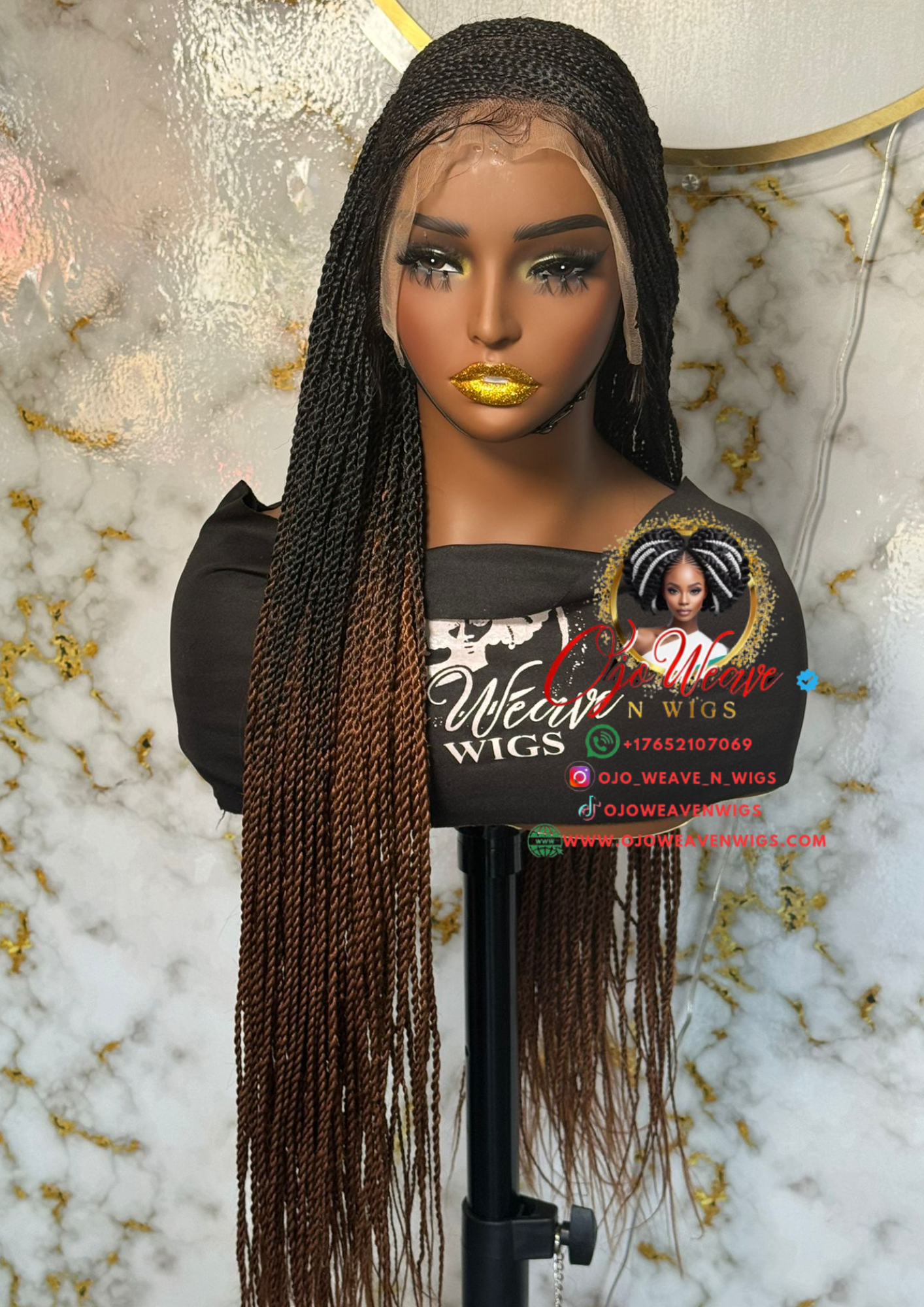 Stella Frontal Wig 26/28 Inches Color 30 Ready to Ship