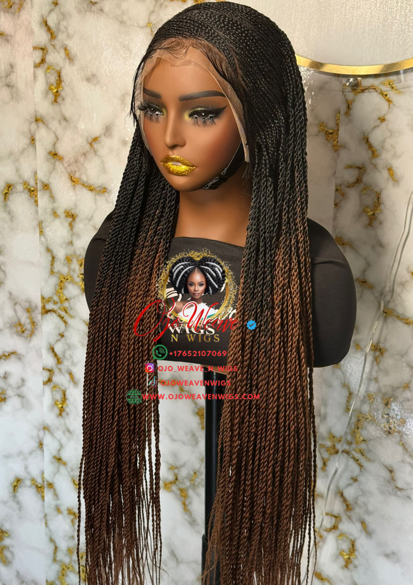 Stella Frontal Wig 26/28 Inches Color 30 Ready to Ship