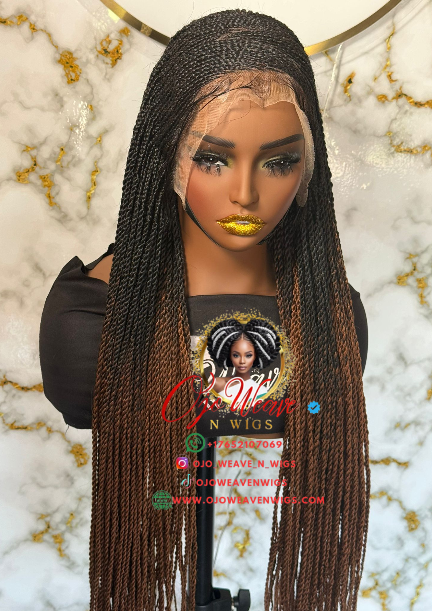 Stella Frontal Wig 26/28 Inches Color 30 Ready to Ship