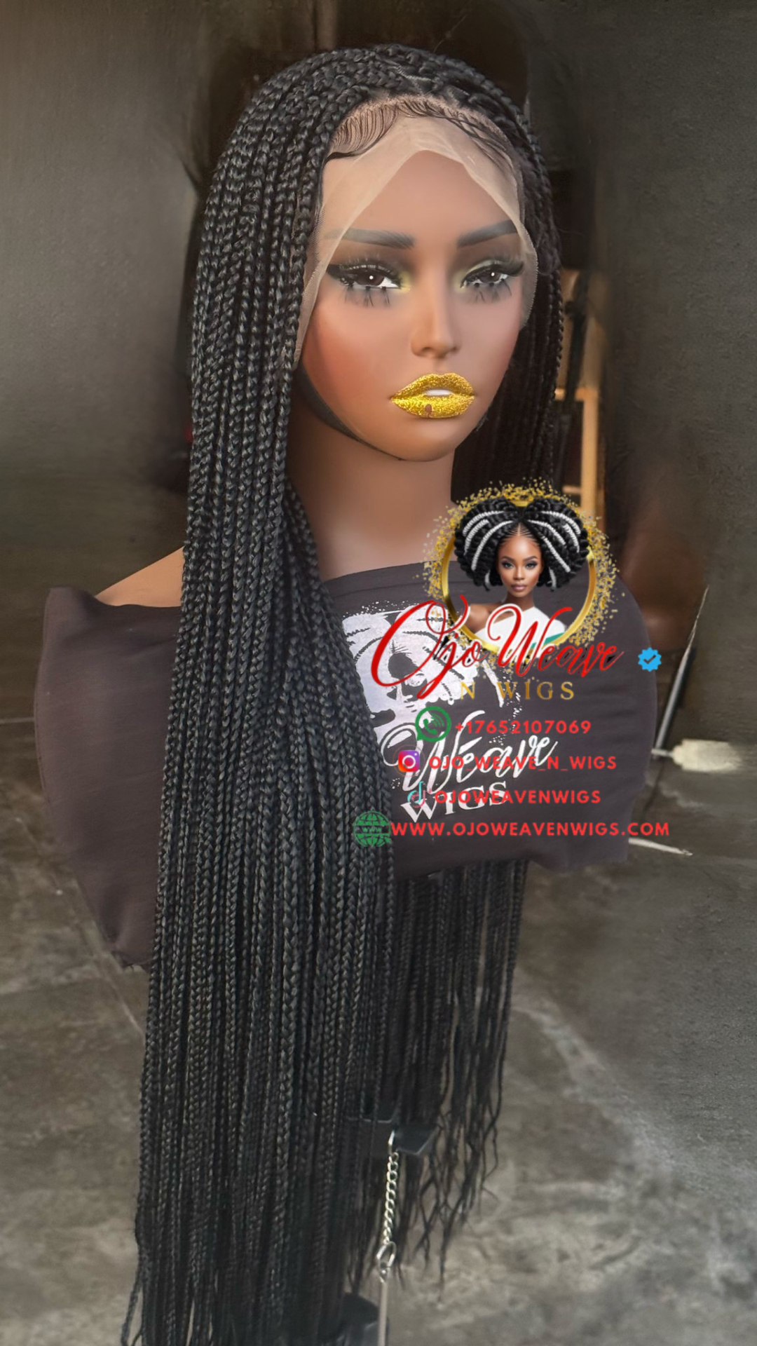 Deborah Unit : Full Lace Box Braids Wig - preorder