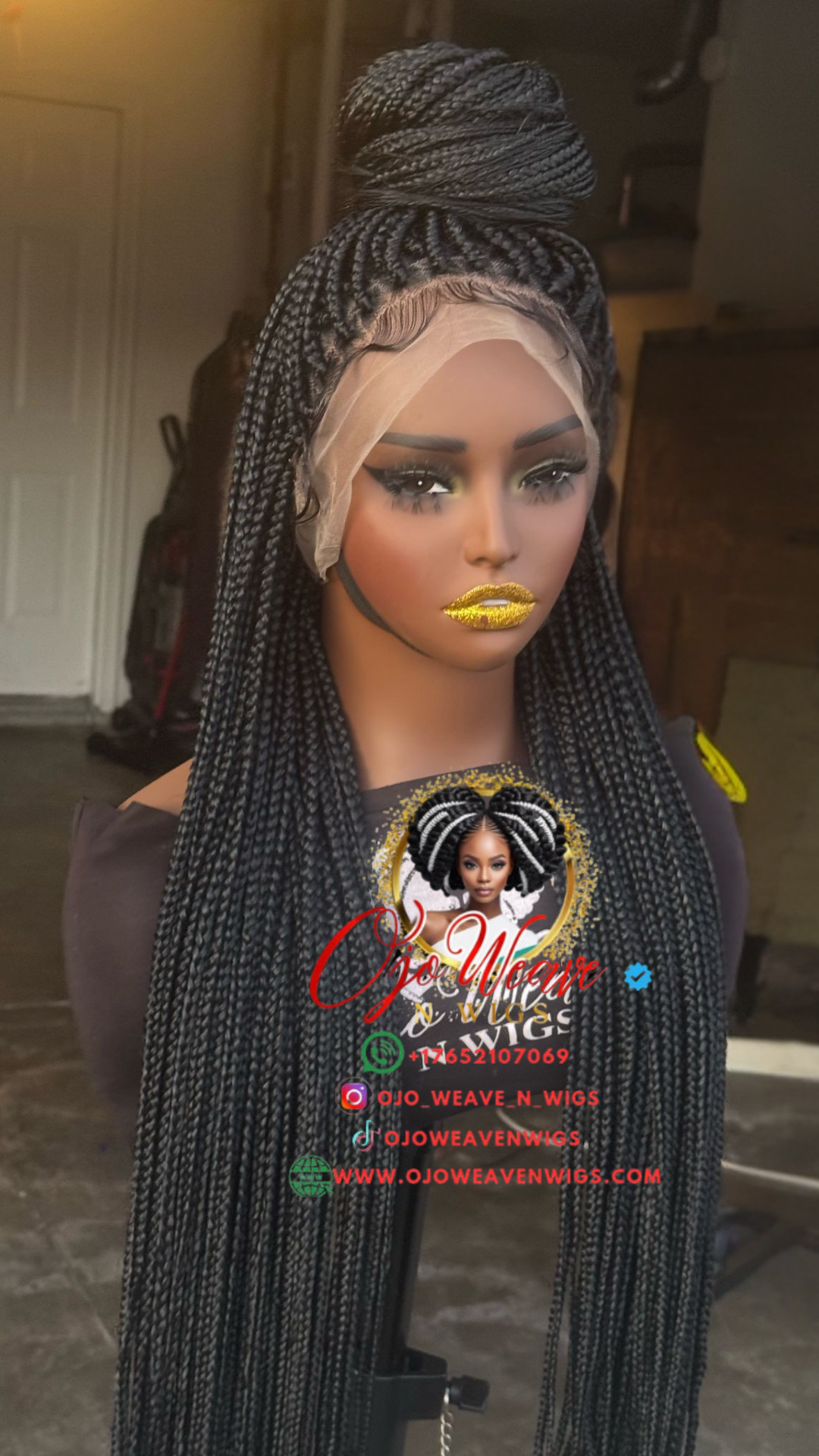 Deborah Unit : Full Lace Box Braids Wig - preorder