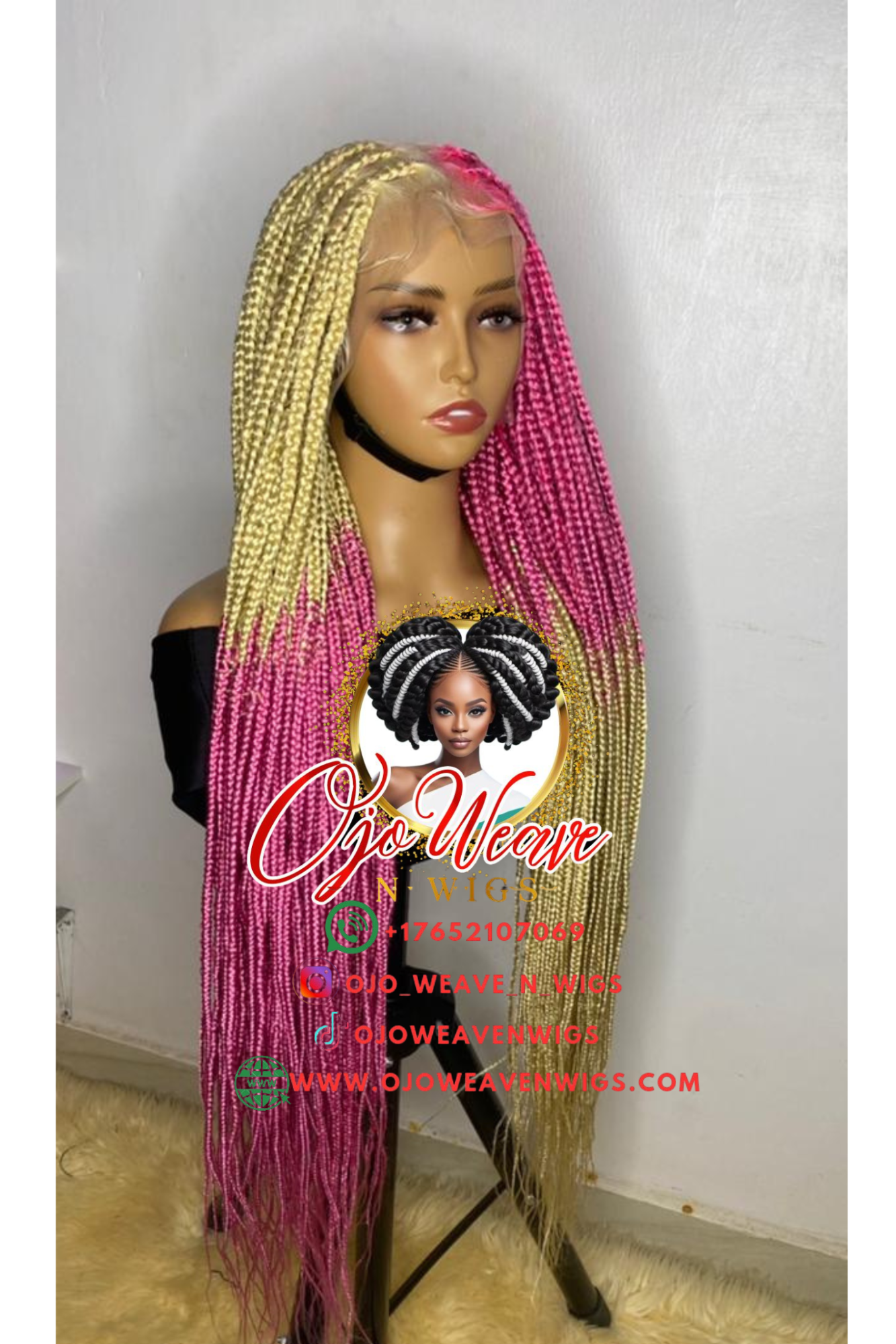 Ashy Knotless Braid Made to Order