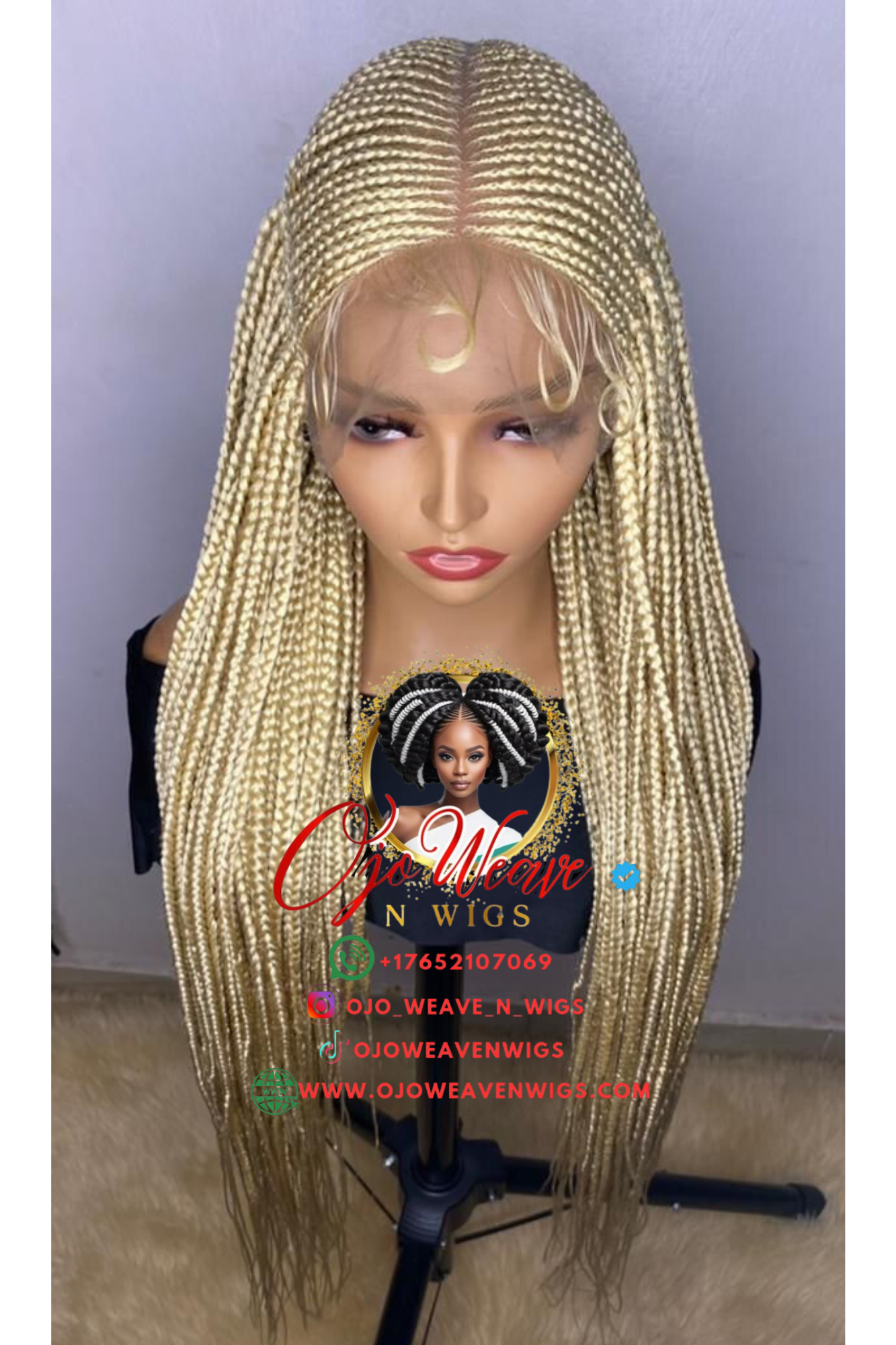 Comfort Unit Frontal Cornrow Wig Made to Order