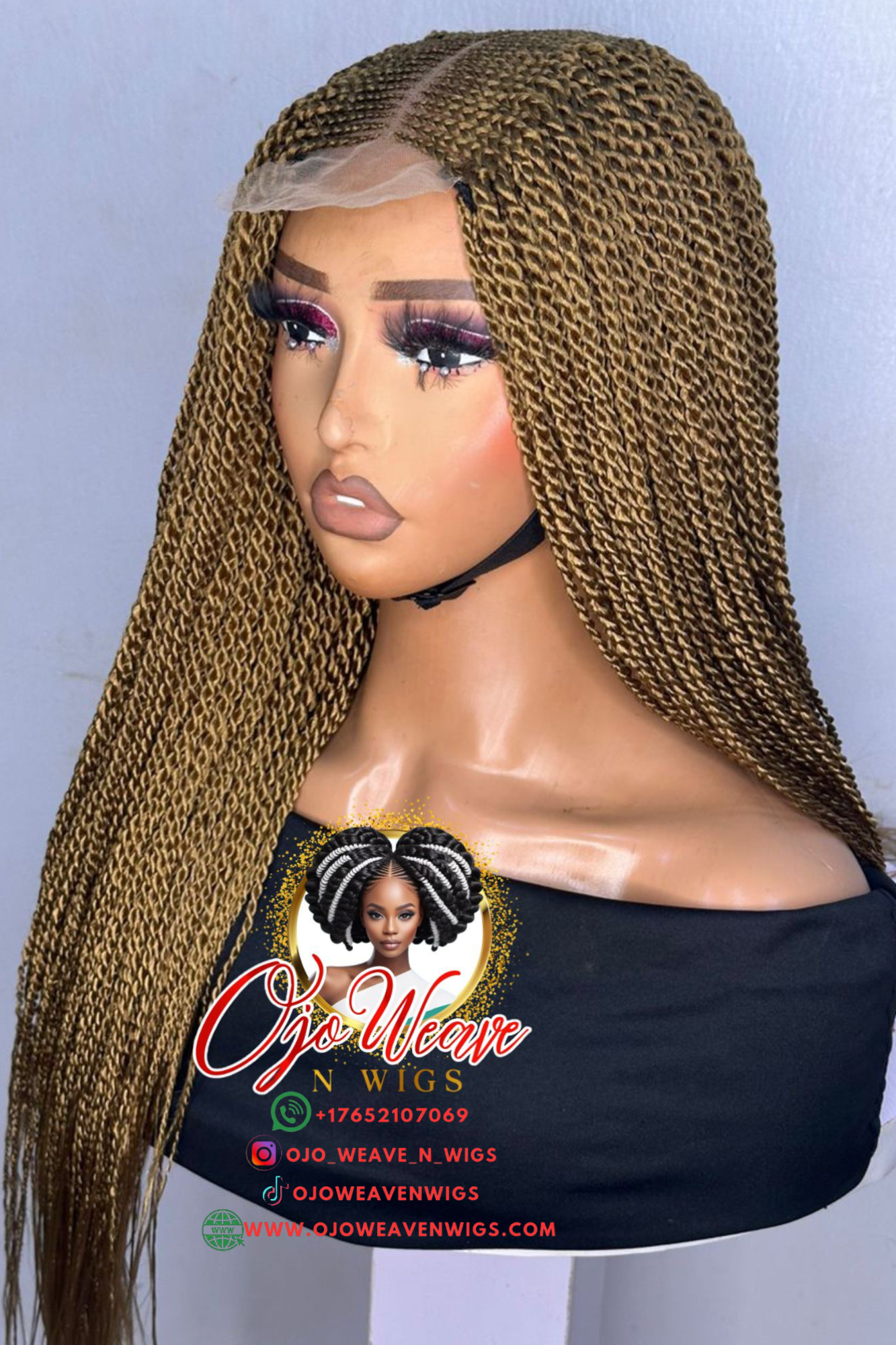 Bianca Twixt Glueless Twist Wig Made to Order