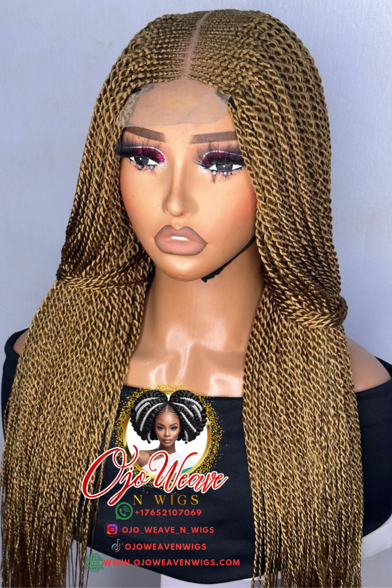 Bianca Twixt Glueless Twist Wig Made to Order