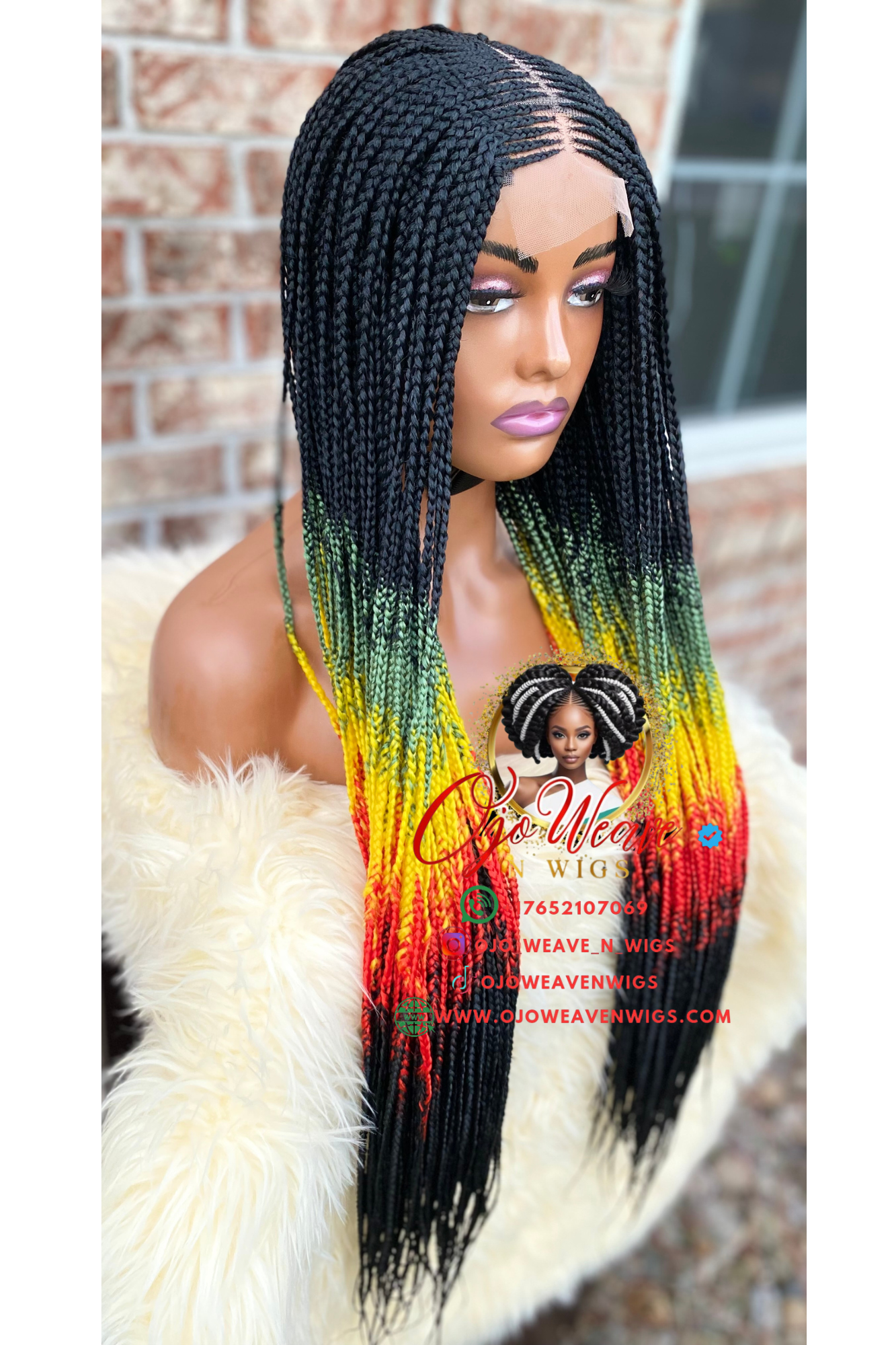 Bianca Twist Unit Cornrow Wig Made to Order