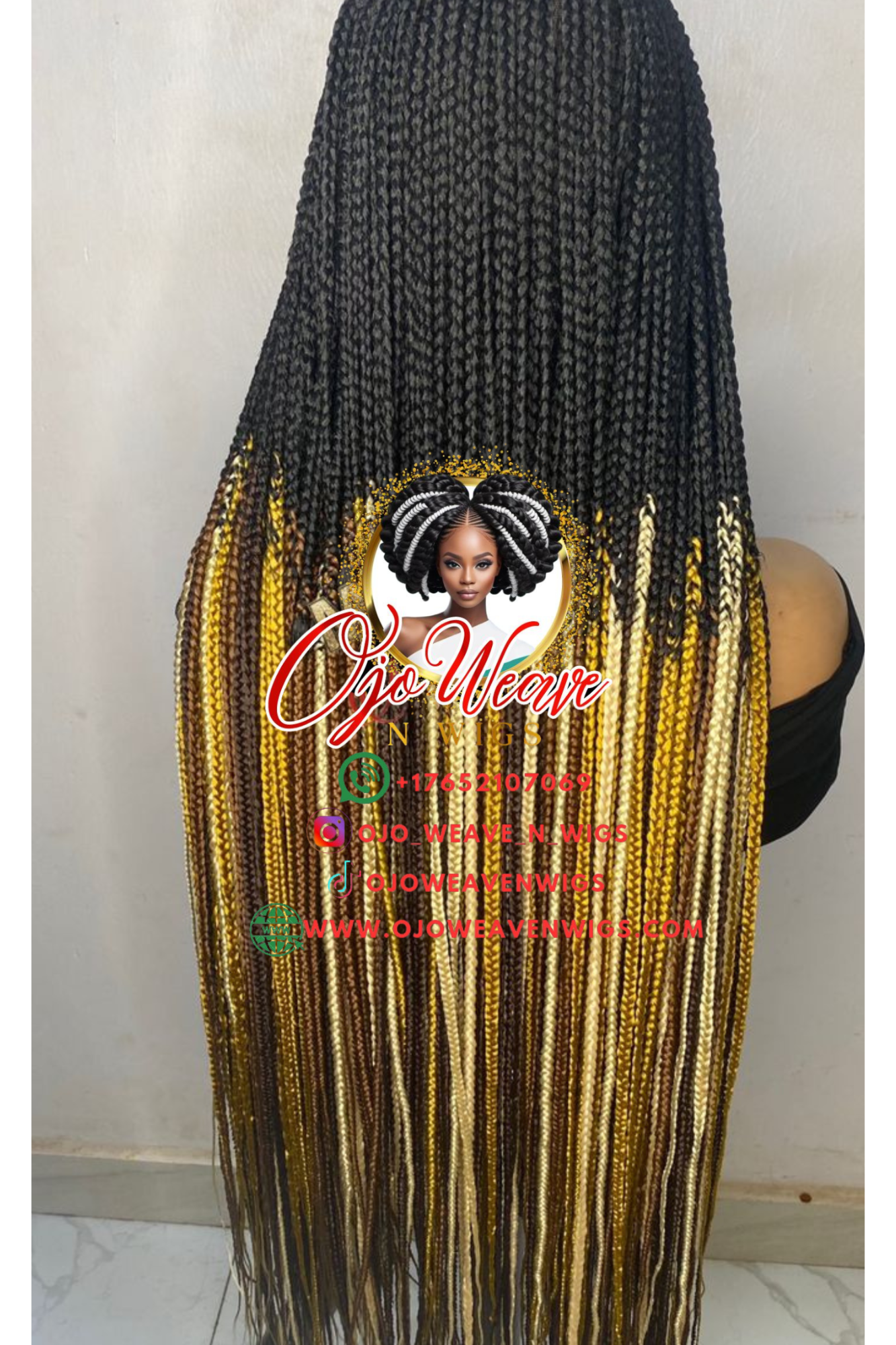 Bianca Unit Cornrow Closure Glueless Wig Made to Order