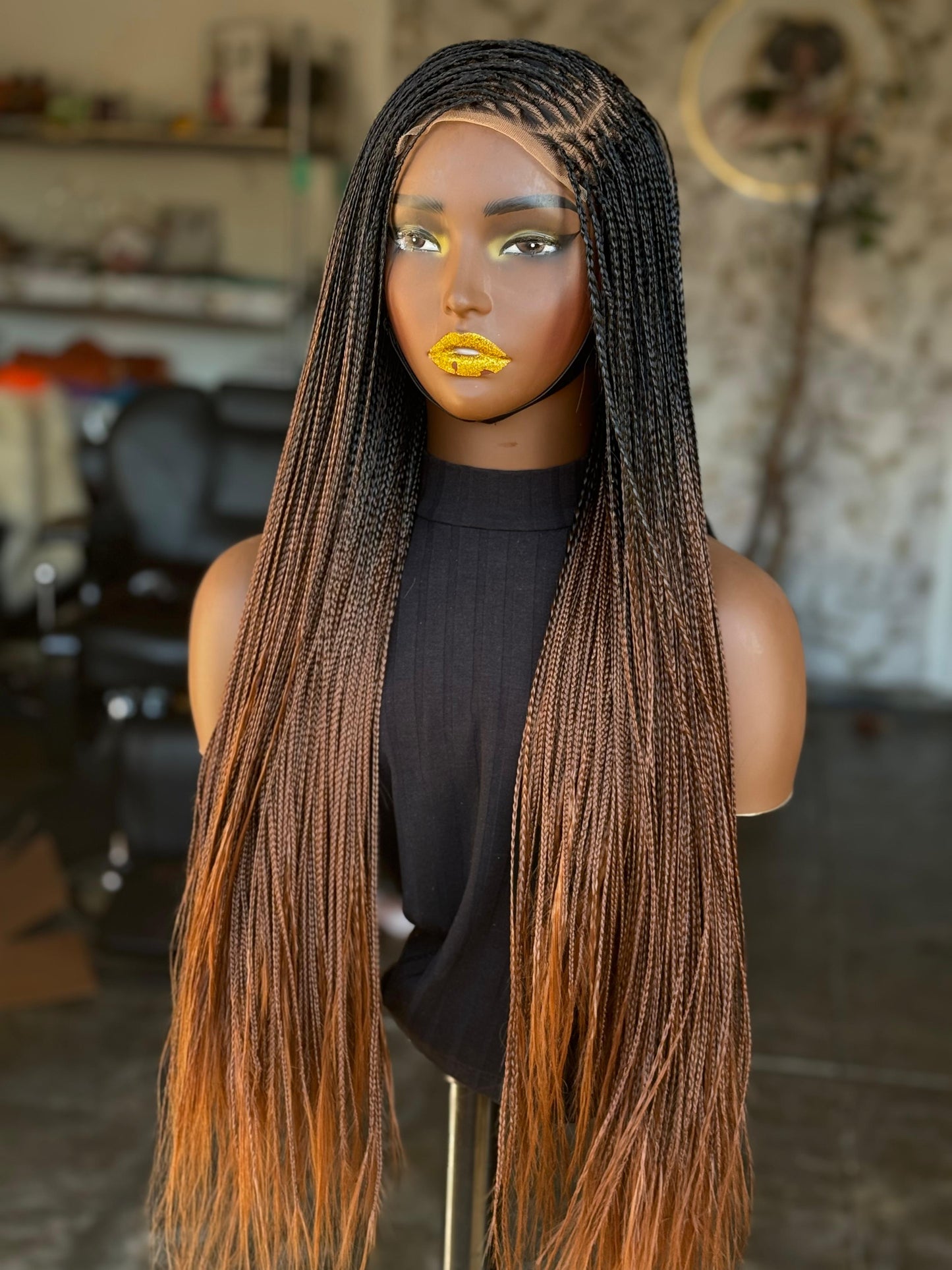 Side Part Glueless Bone Straight Wig | Closure Unit