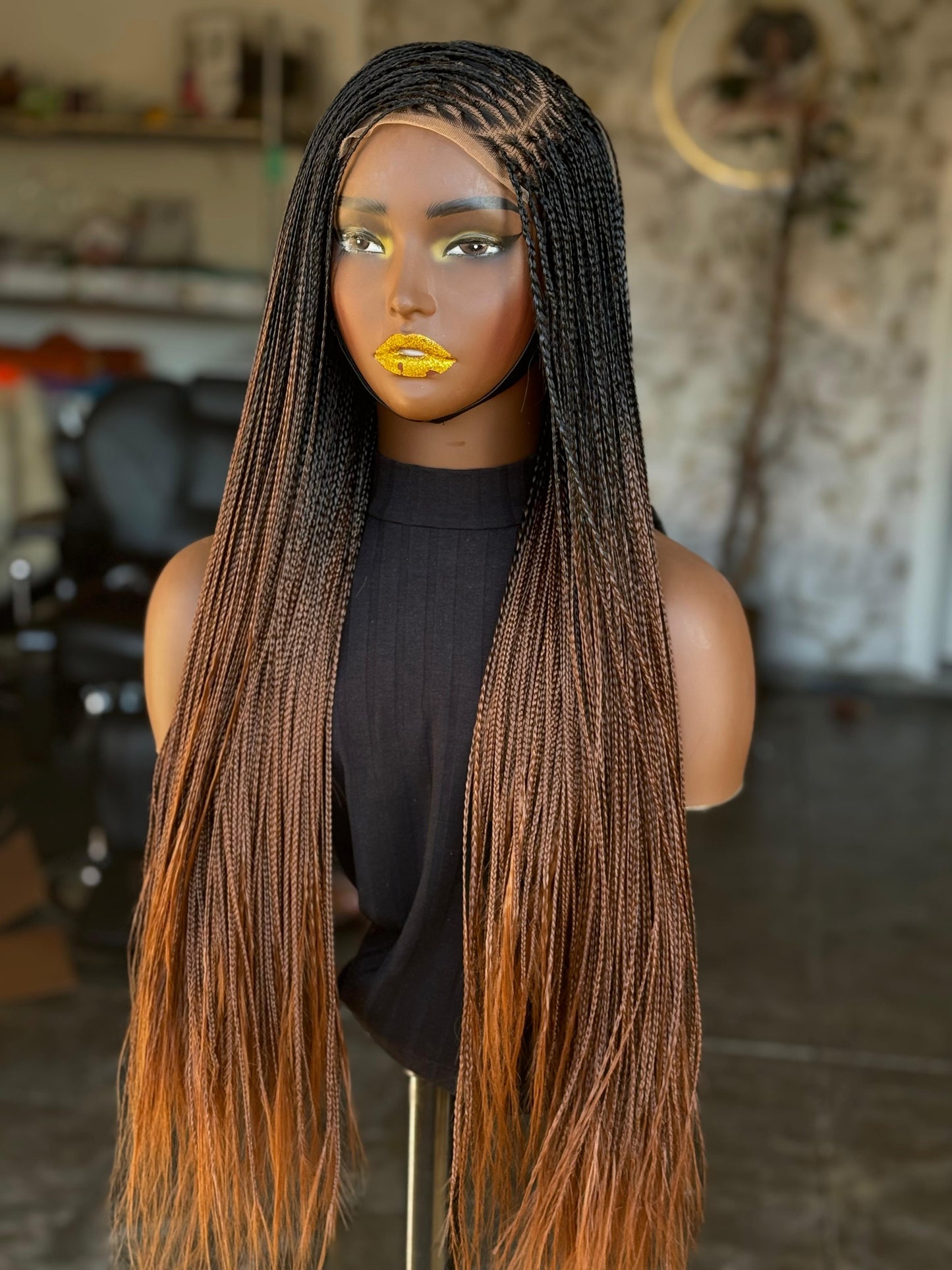 Side Part Glueless Bone Straight Wig | Closure Unit