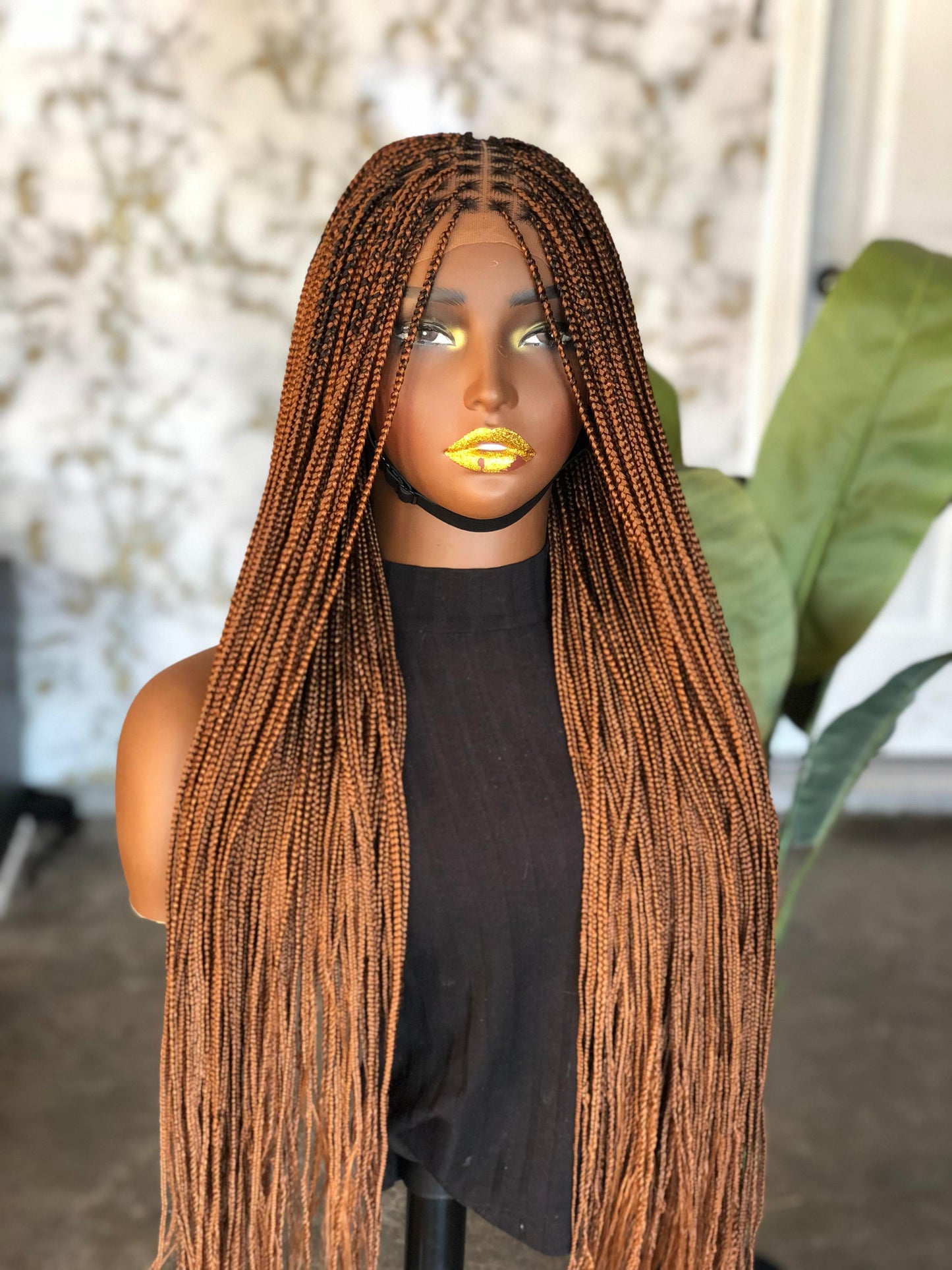 Made to order 24/26" Knotless Unit: Rooted Color 30 Closure Wig