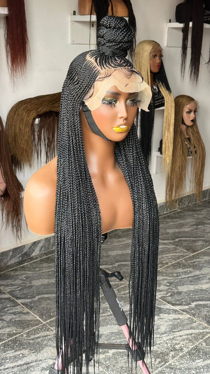 Ewa Unit | 30-Inch Extra Light Braided Wig | made to order