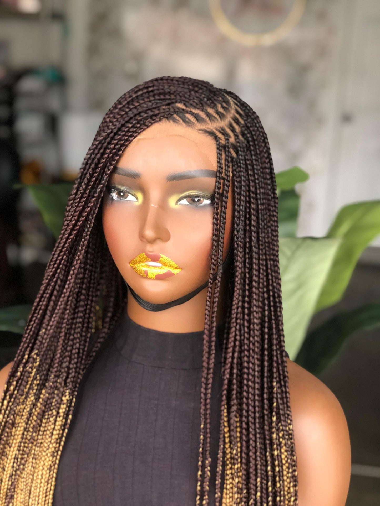 30" Side-Part Knotless Unit | Mixed 33/27 Copper Blonde | Made to Order