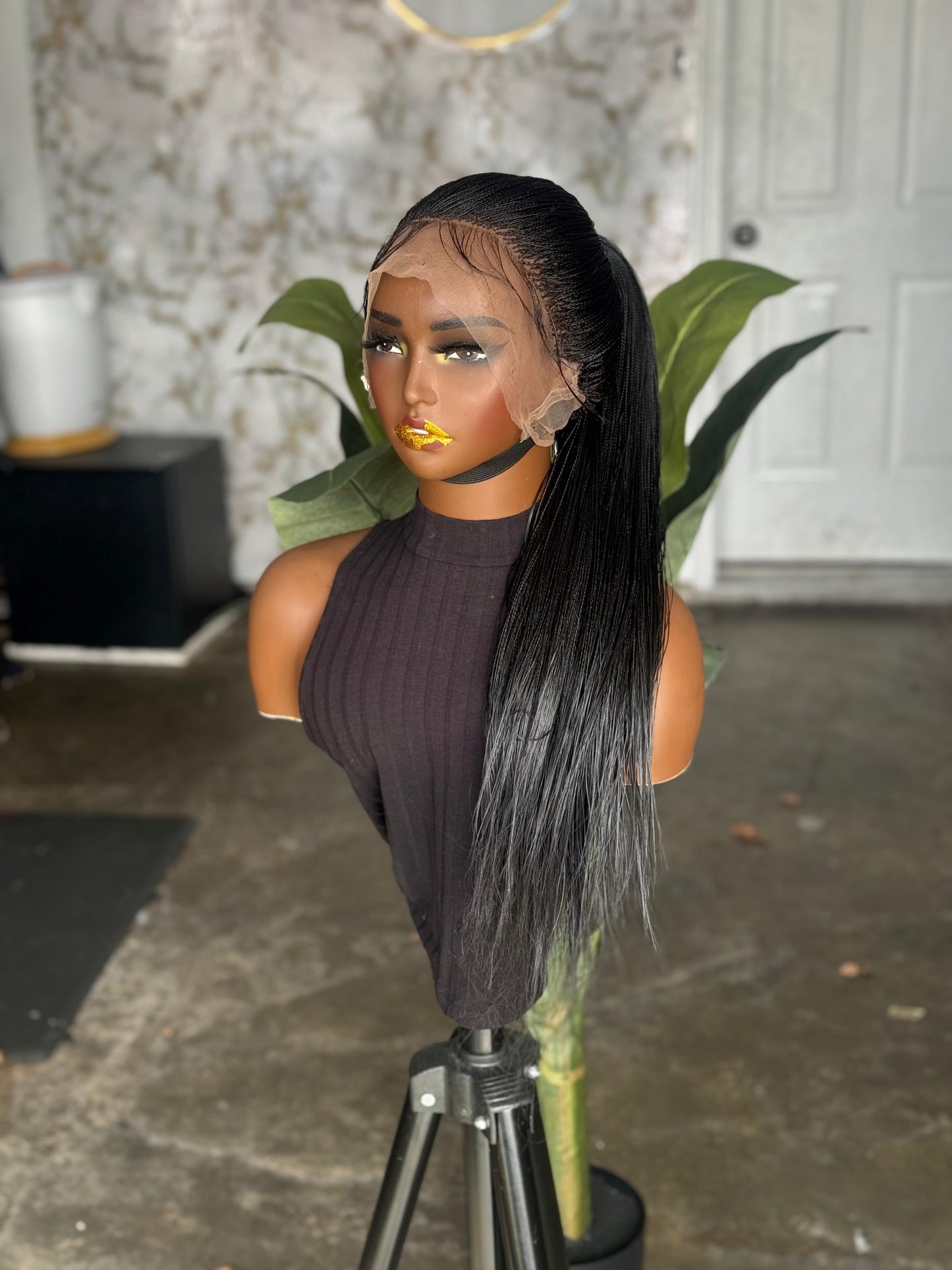 Ready to ship 360 Lace Nano Million Braid 28/30 Inches Color 1b ready to ship