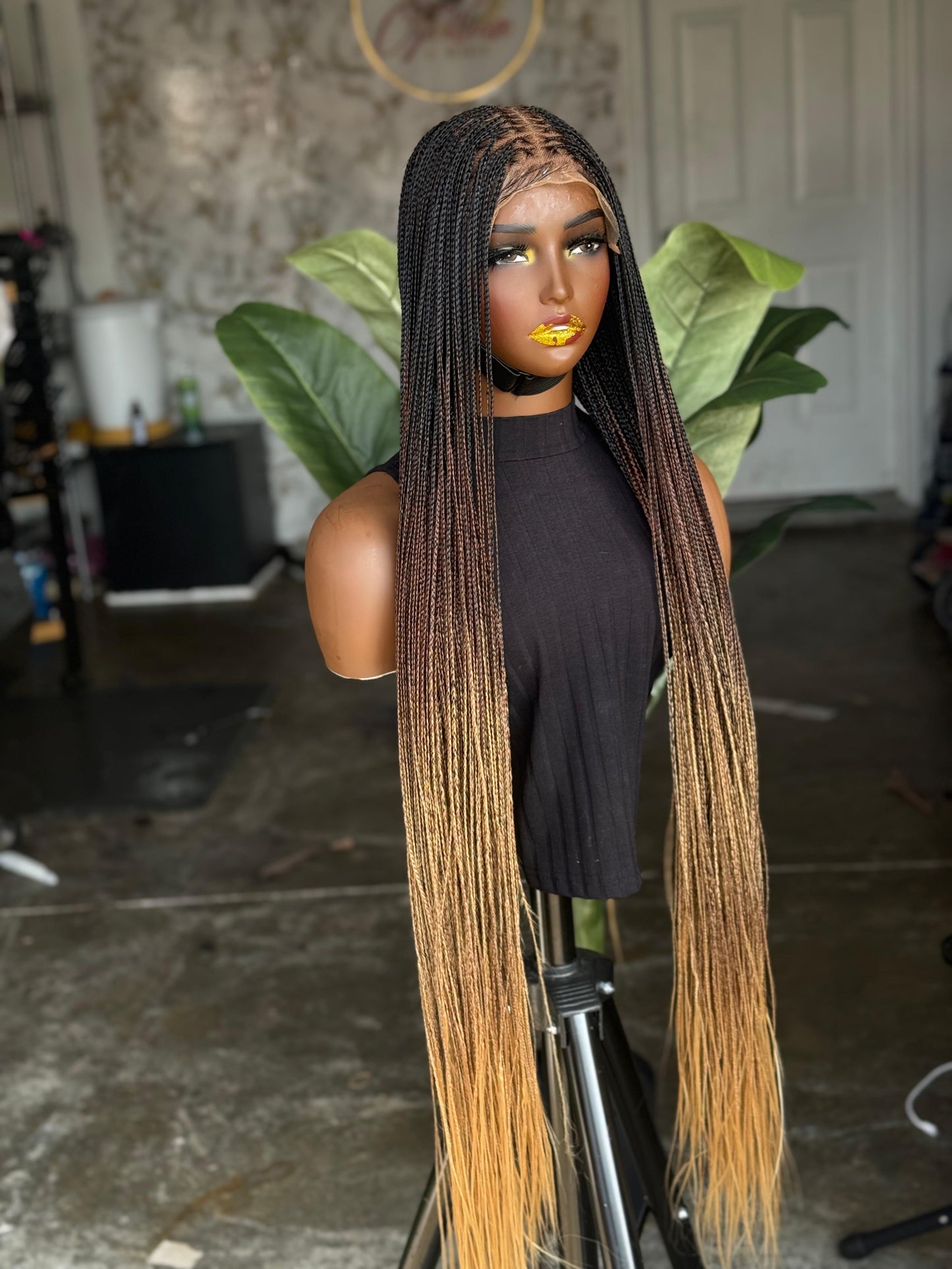 32 Inches 6x6 Human Lace Closure Braided Bone Straight Ready To Ship