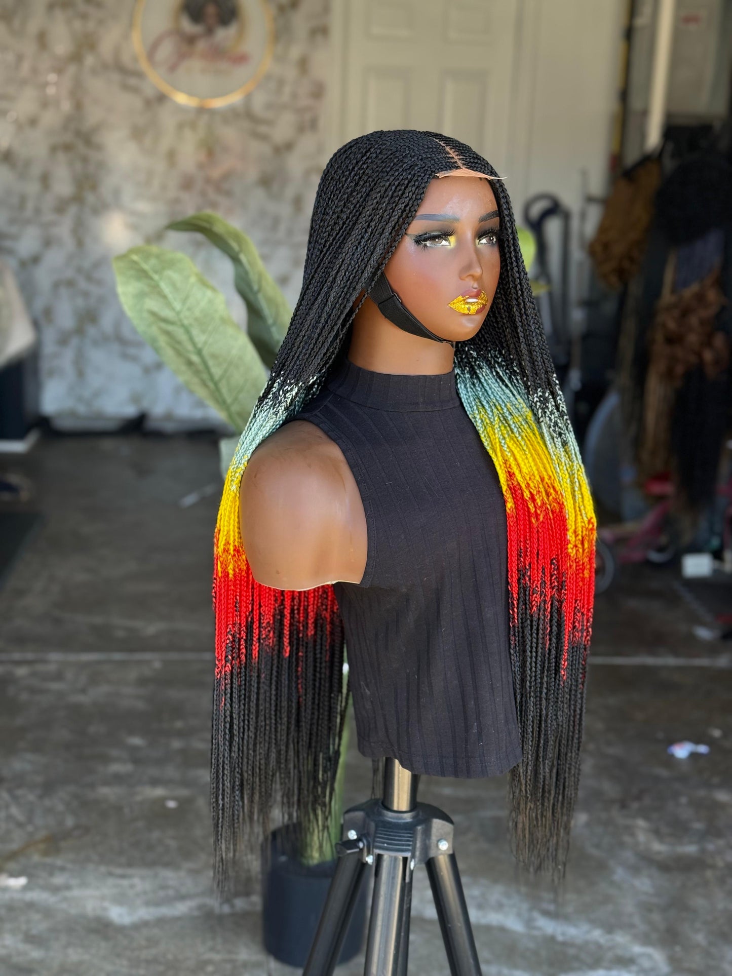 Bianca Unit Closure Wig Rasta Made to Order