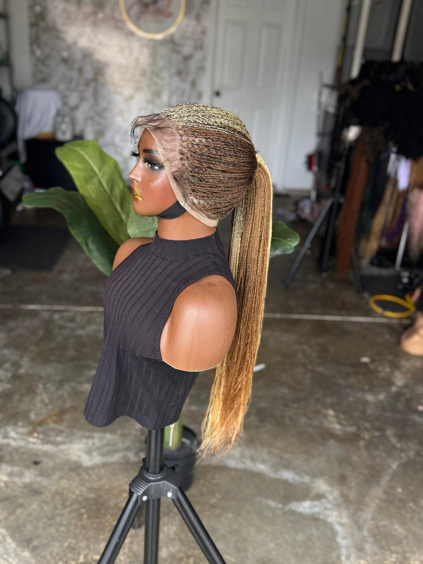Pre Order: 30-Inch Full Lace Micro Twists | Color 30 & Blonde Mix