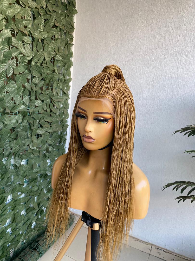 Micro Braid Unit | 17" Full Lace Pre-Order Micro Braided Wig