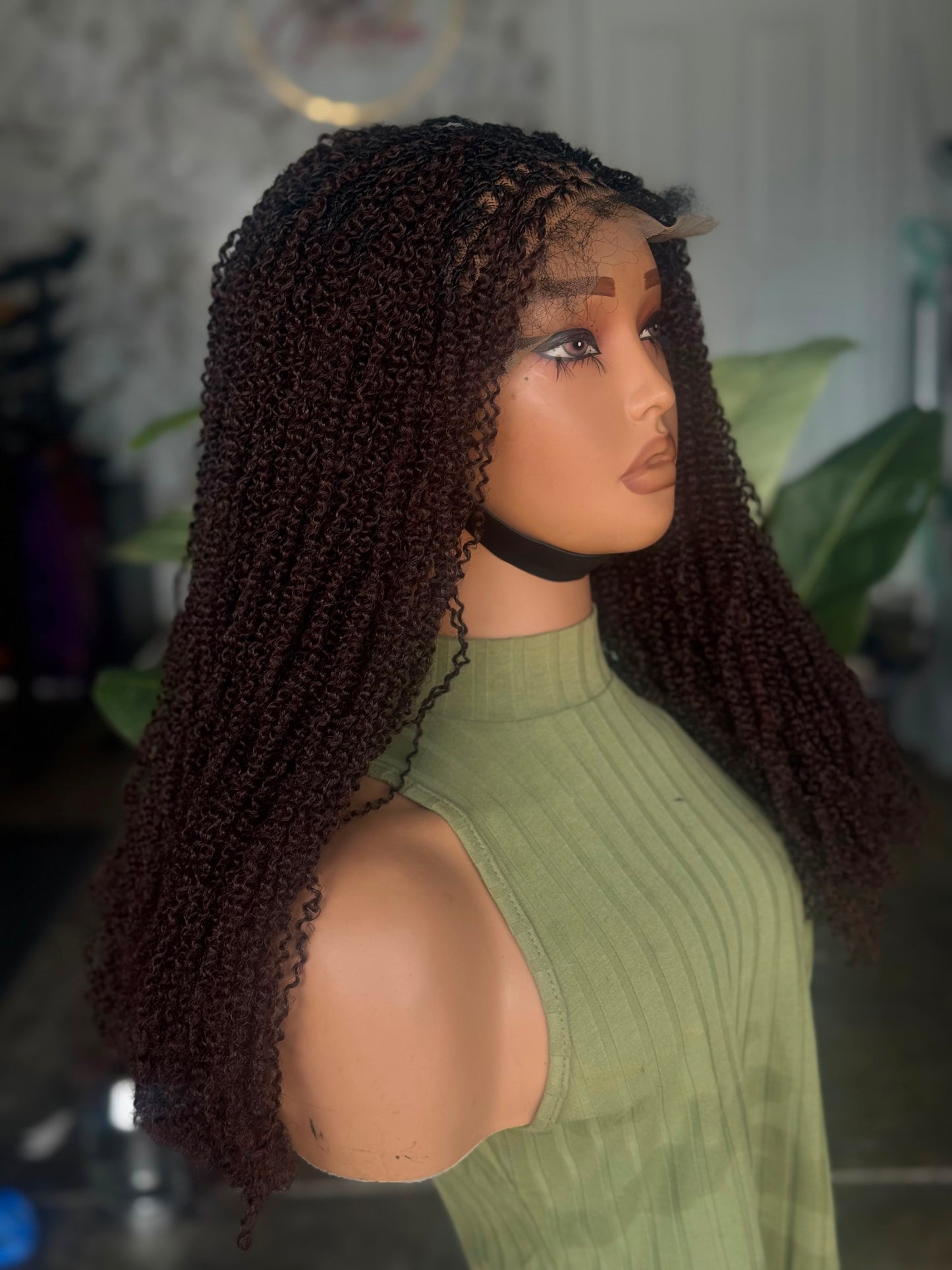 Ready to Ship Sisterlocs Unit 5x5 Lace | 18"/20" Color 33 Glueless Closure Wig