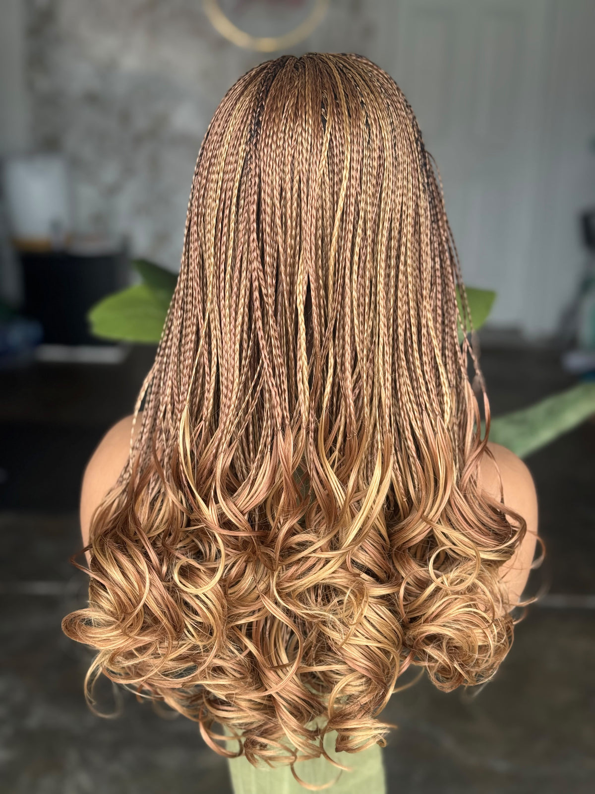 Ready to Ship – 22" C-Cut French Curl Glueless Wig in #30/#27 Mix