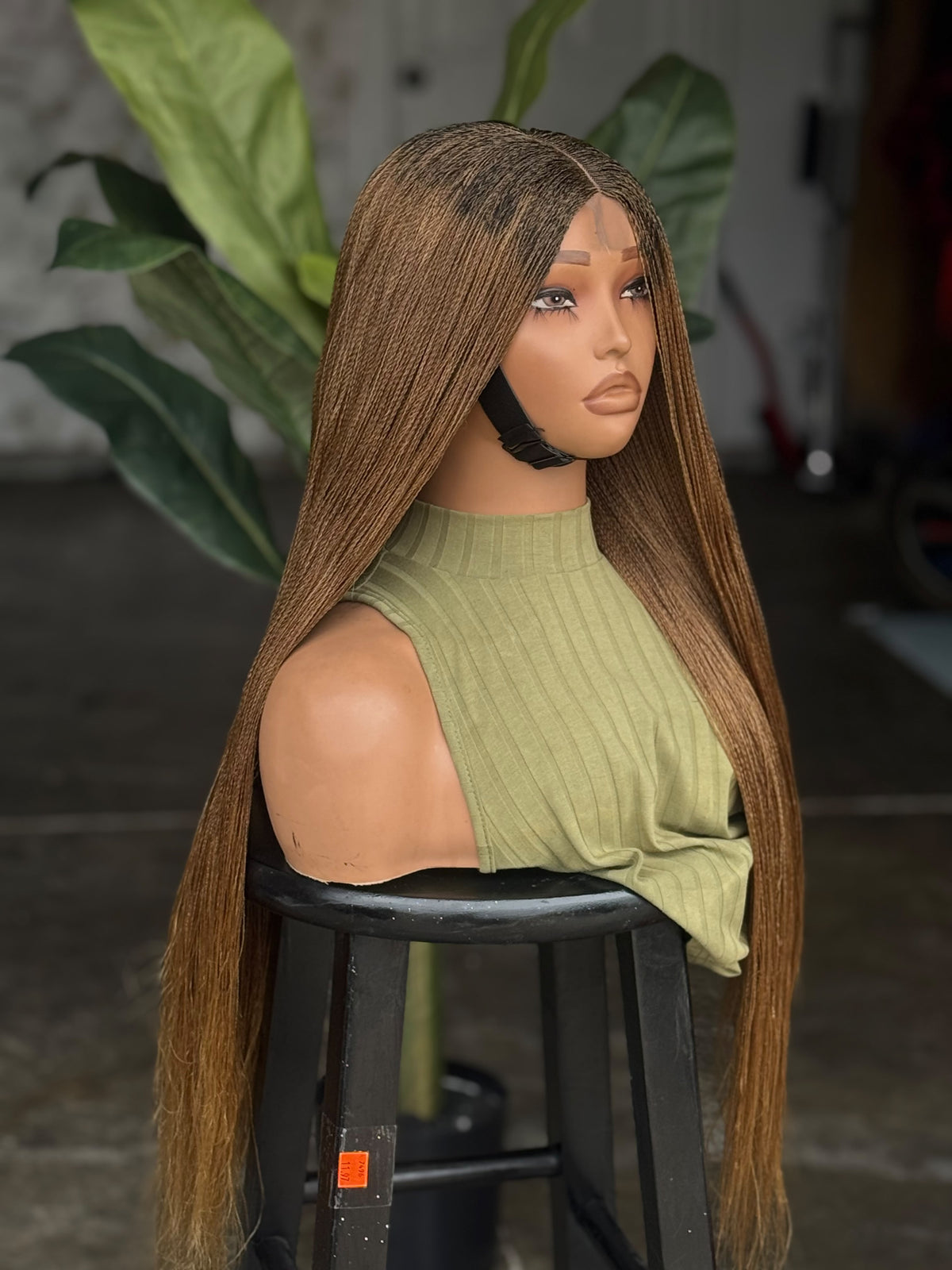 Ready to Ship 26/28" Nano Million Braids Glueless Closure Wig | Color 27