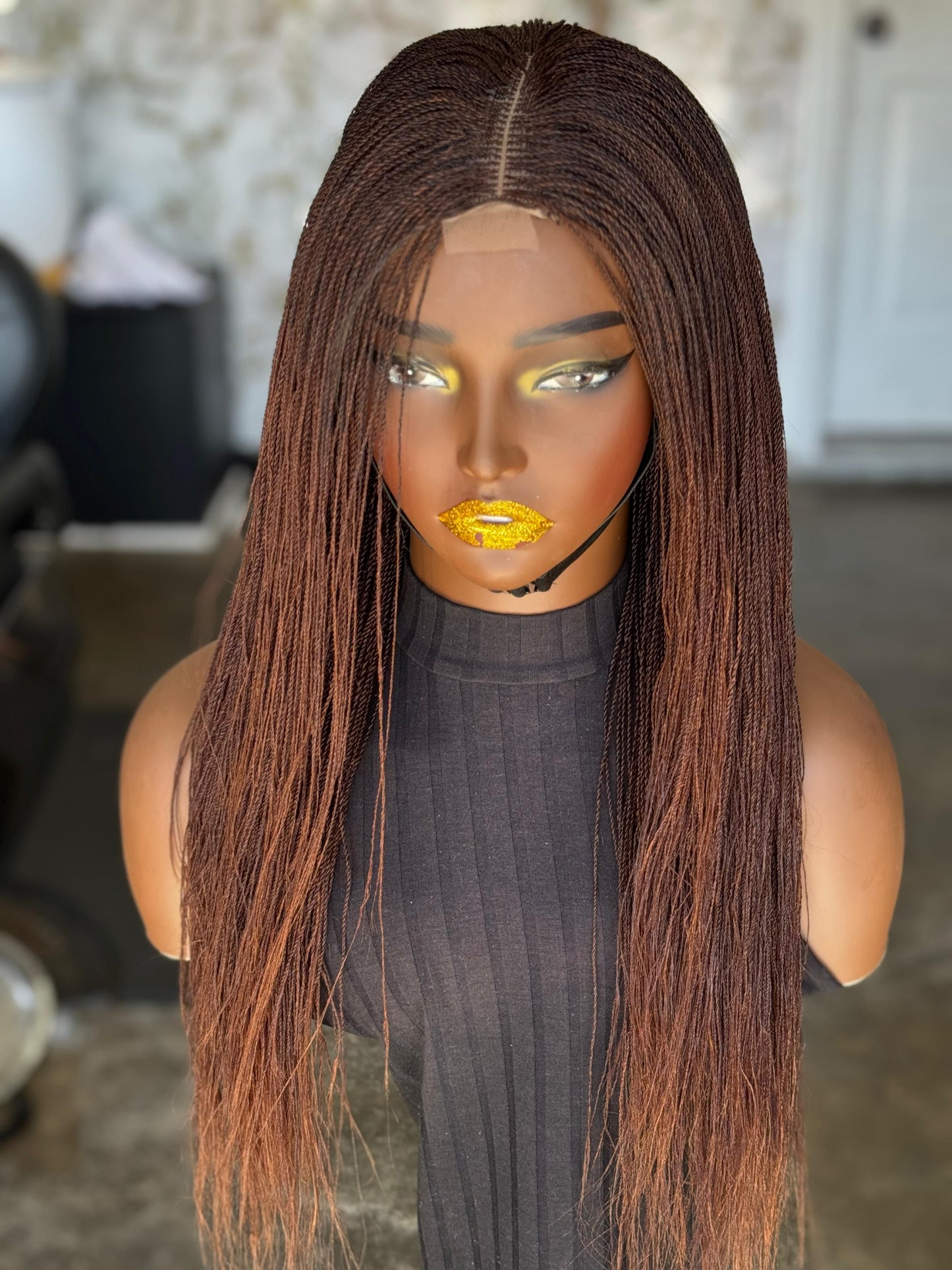 Made to order : Ester 16-18 Inch Color 30/33 Mix Closure Wig ready to ship