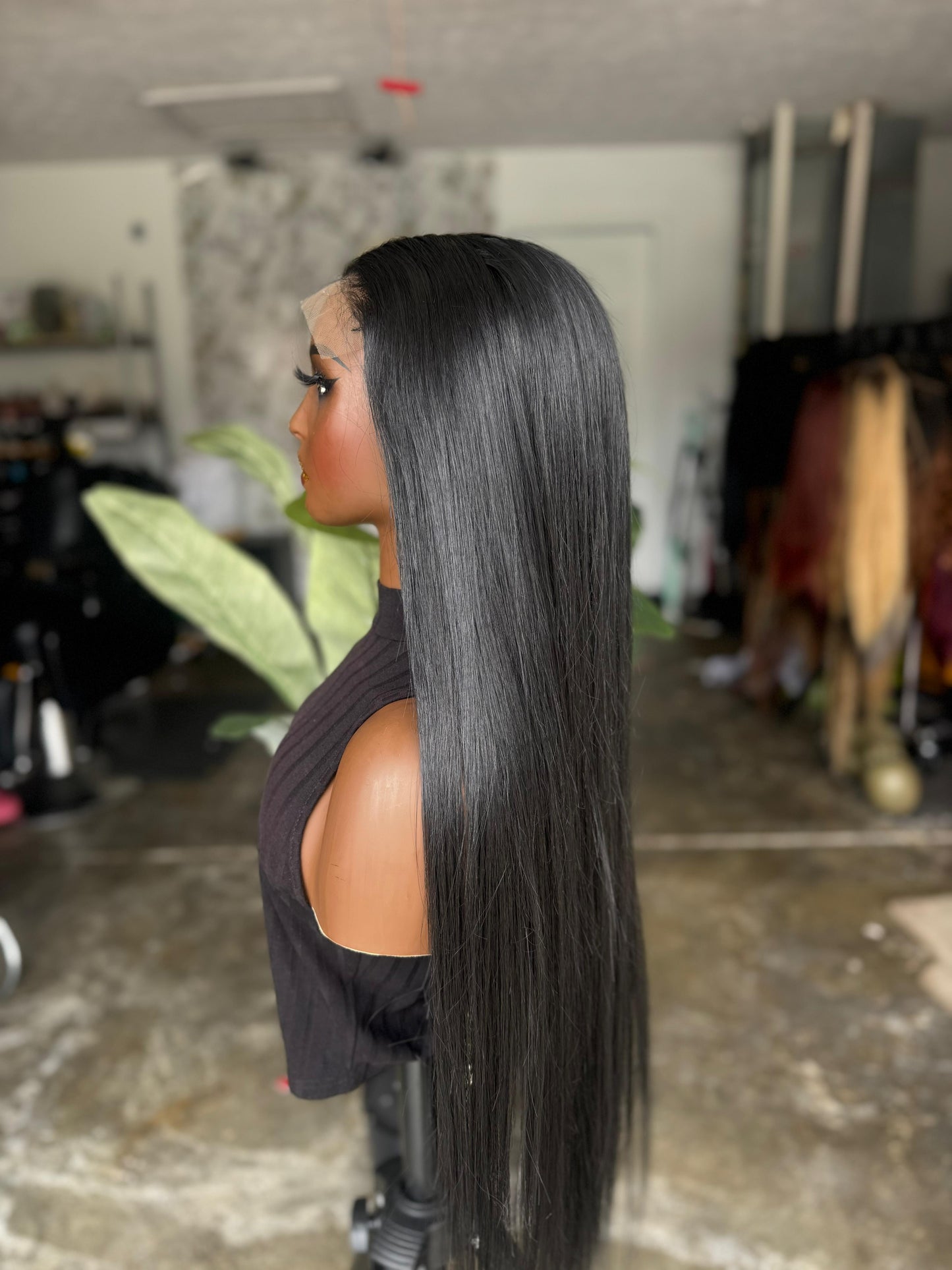 Pearl Black Unit | 30" Hair Blend 5x5 Closure Ready to Ship Glueless Wig