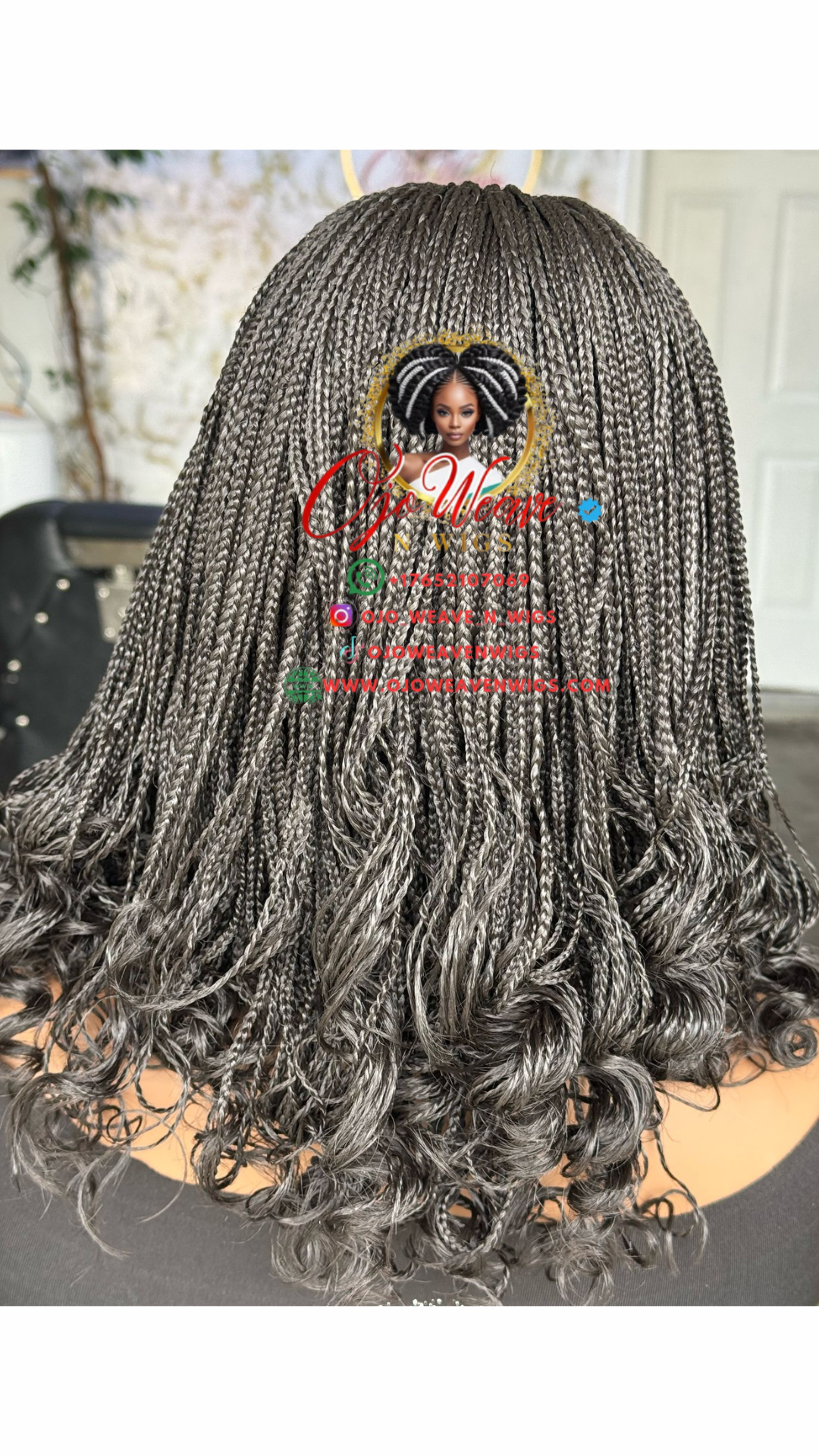 Bianca Short Black Curls: Made to Order