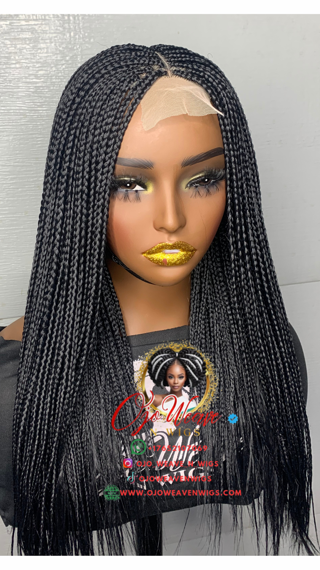 Janet Micro Braid Black: Made to Order