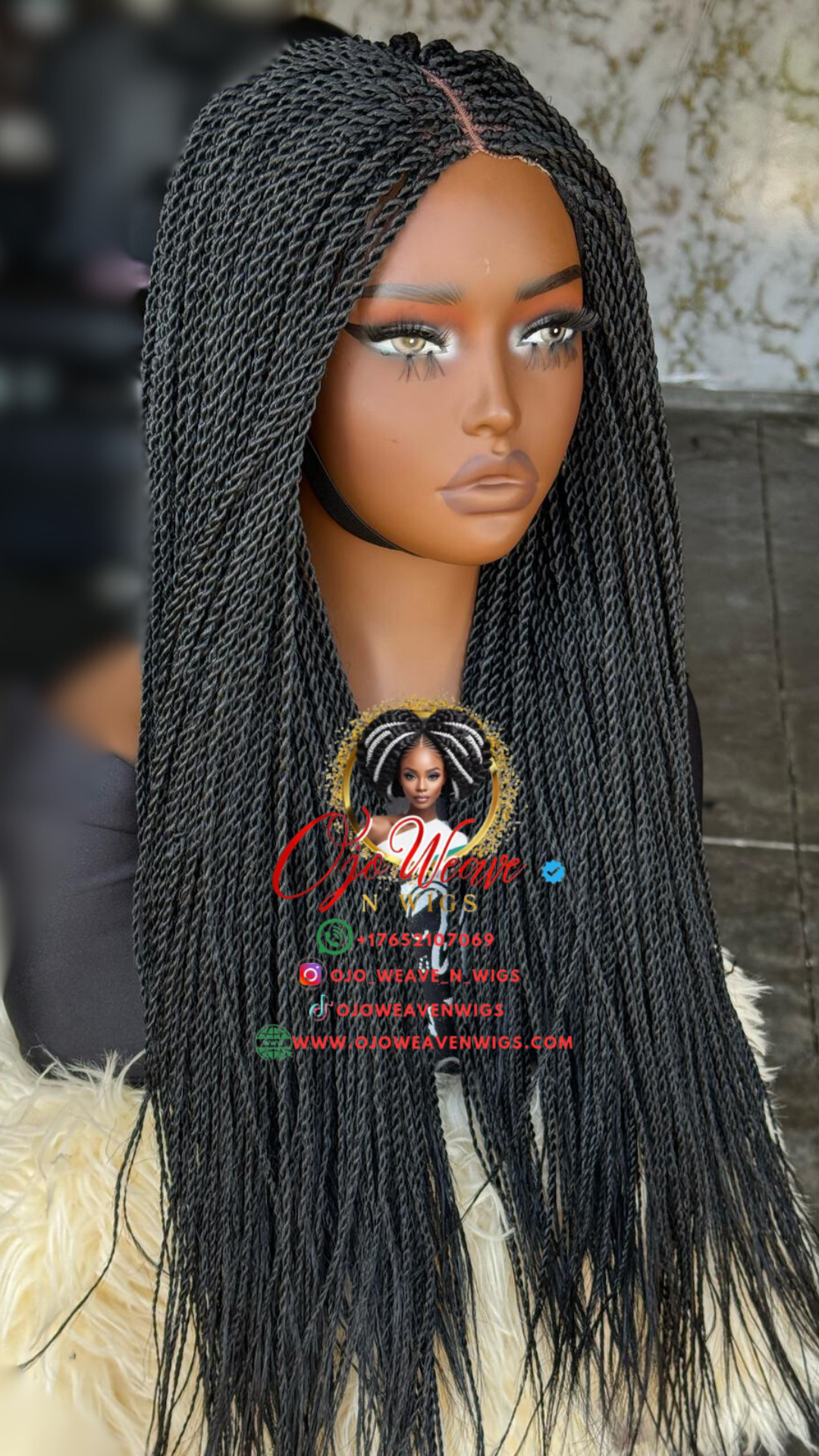 Luna Black 20 Inch Wig - Ready to Ship