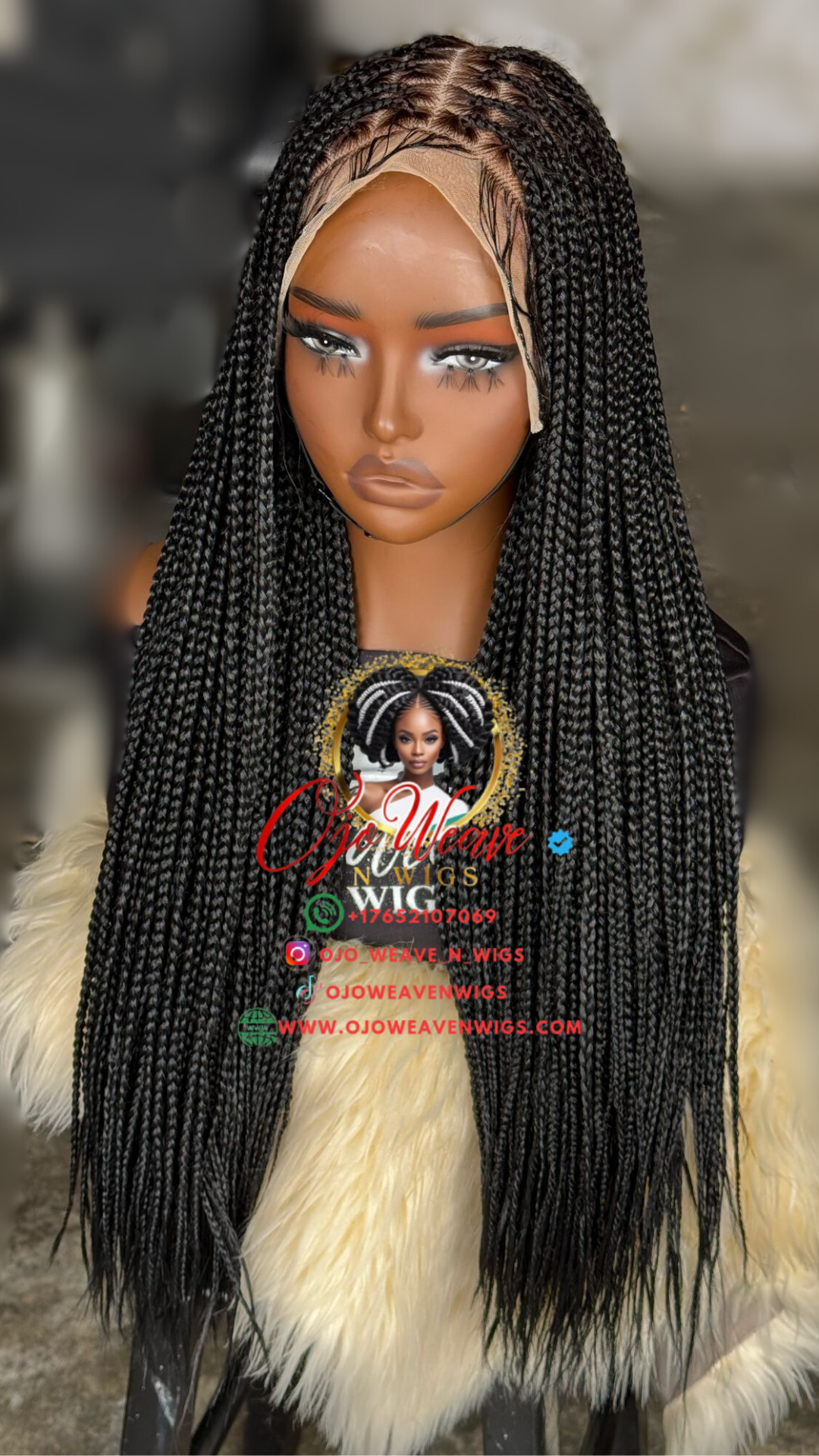 13x6 Knotless Human Hair Wig (Black) - Ready to Ship