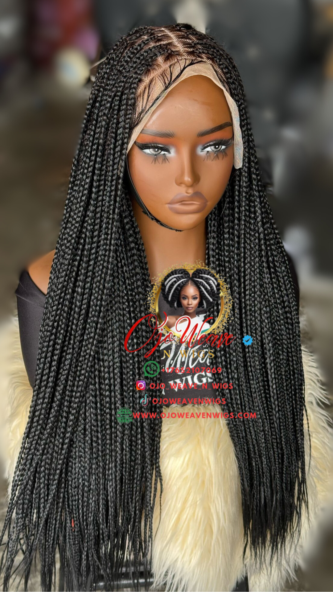 13x6 Knotless Human Hair Wig (Black) - Ready to Ship