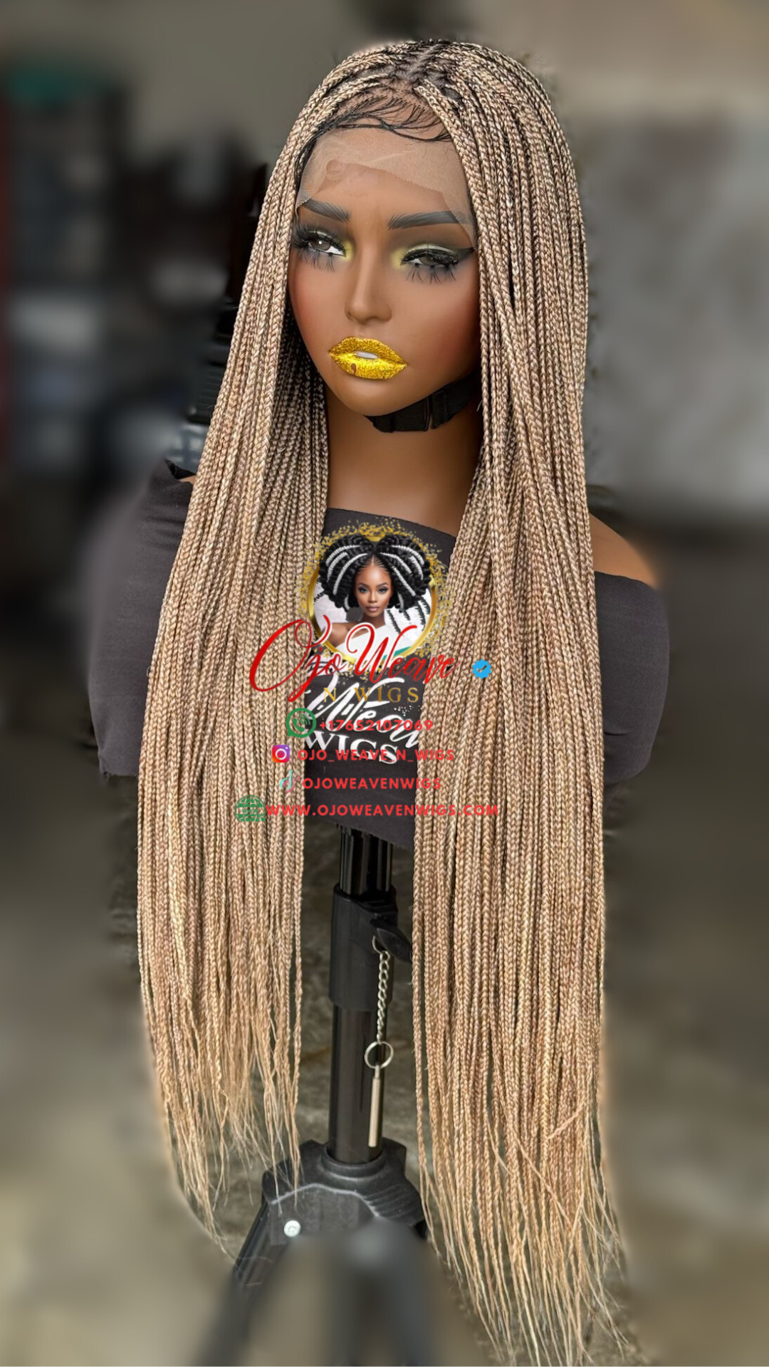 Knotless Braids Full Lace Wig ready to ship