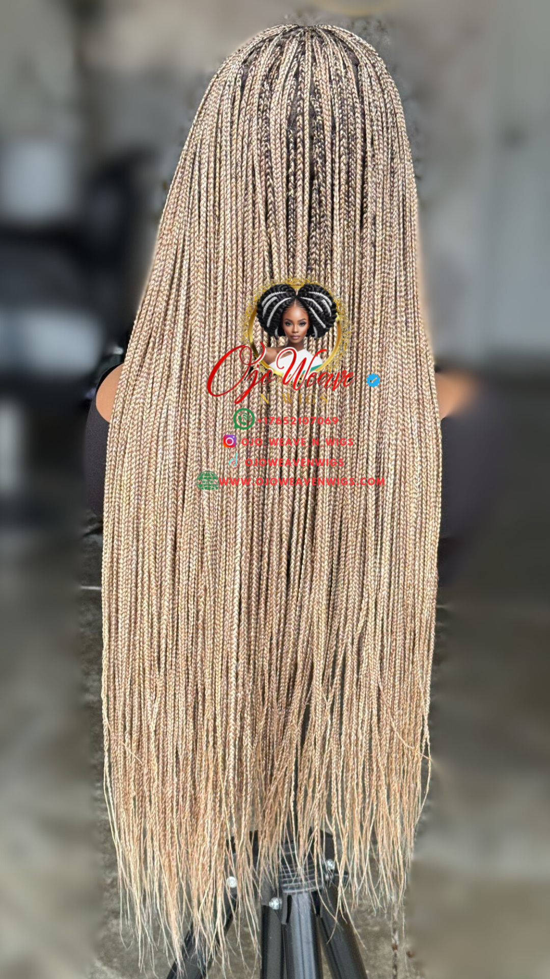 Knotless Braids Full Lace Wig ready to ship