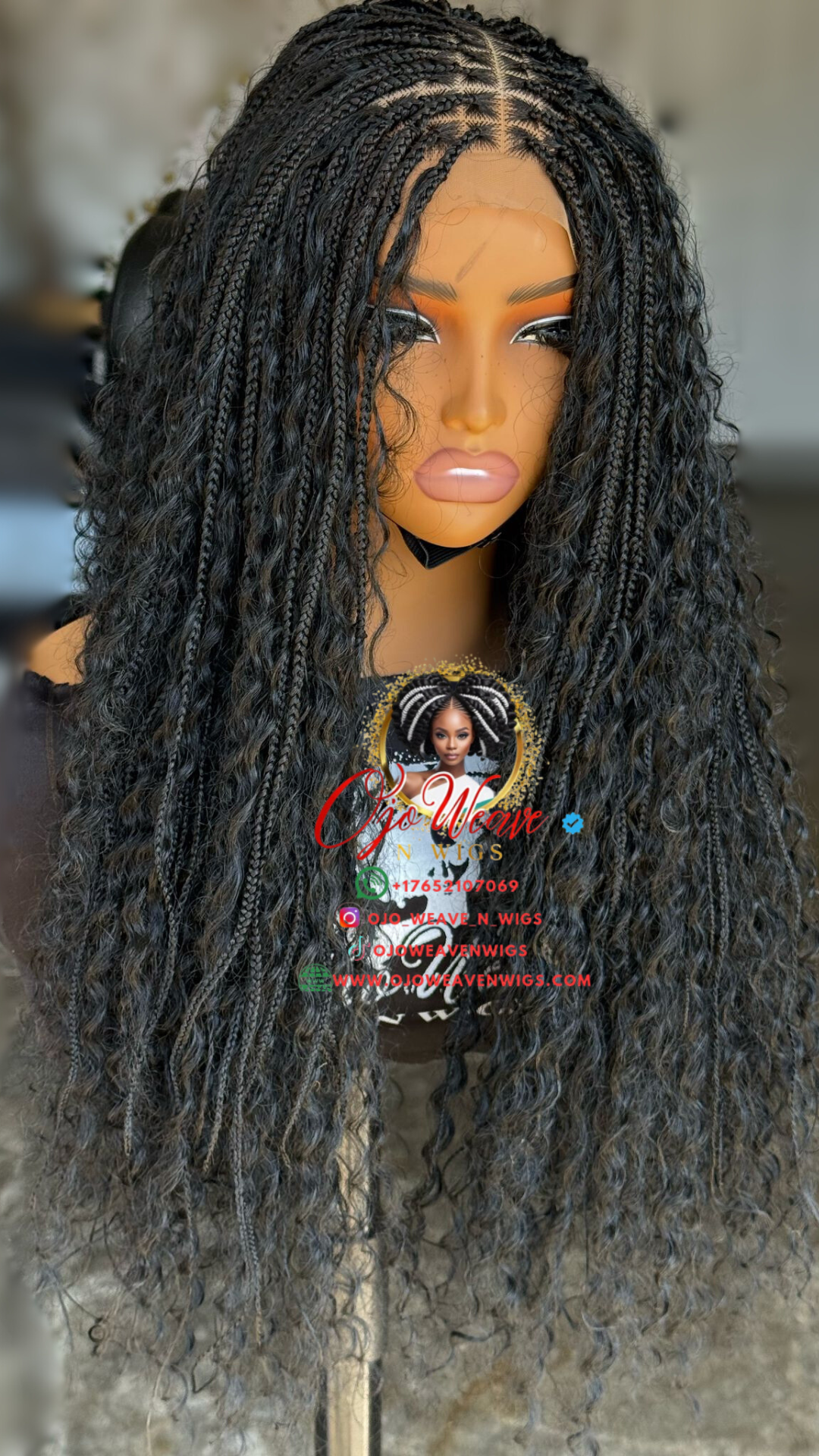 18" Boho Wig - Color 1b: Pre Order